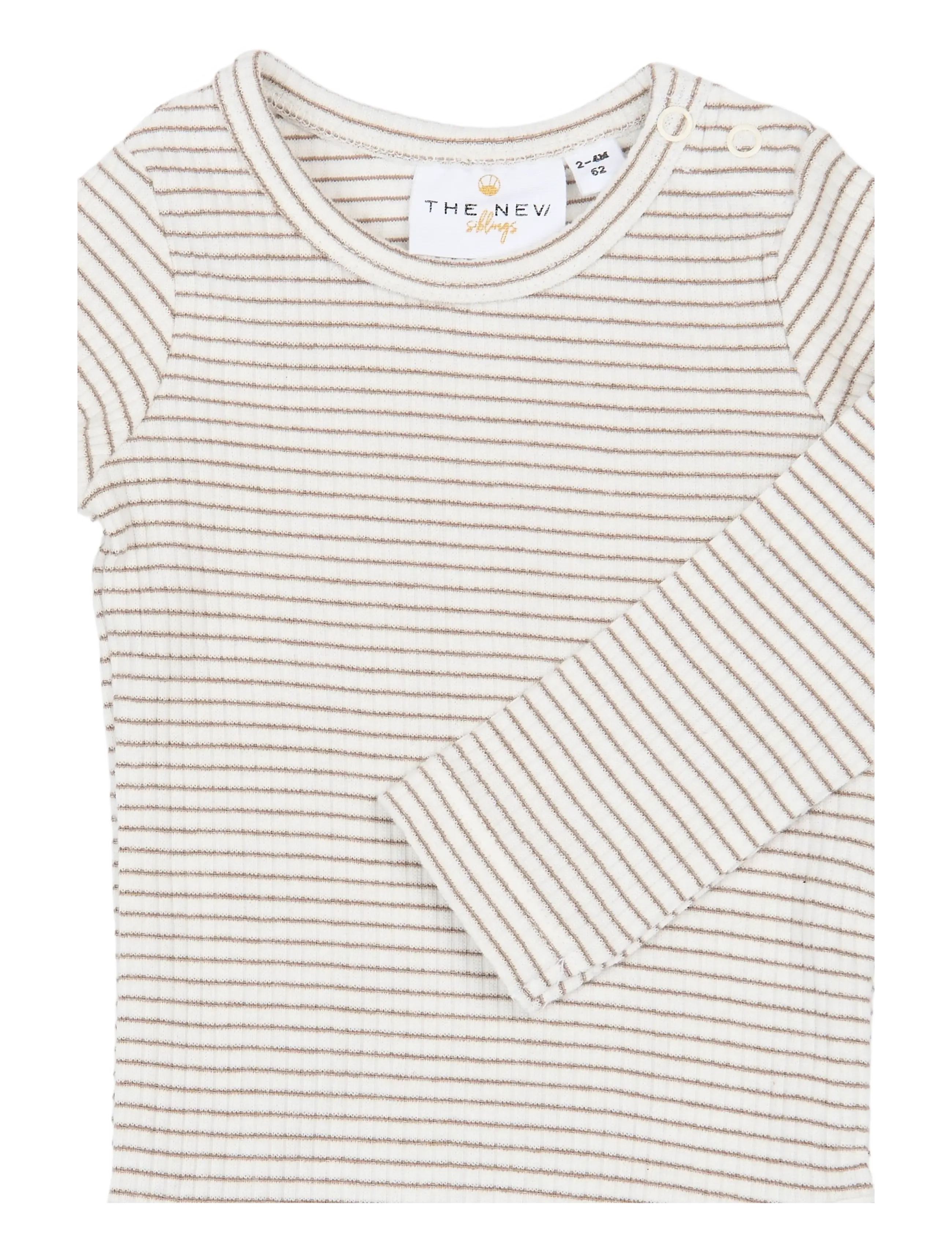 The New TNSBVitus Rib Leggings - The New - TAUPE GRAY STRIPED TN / cream