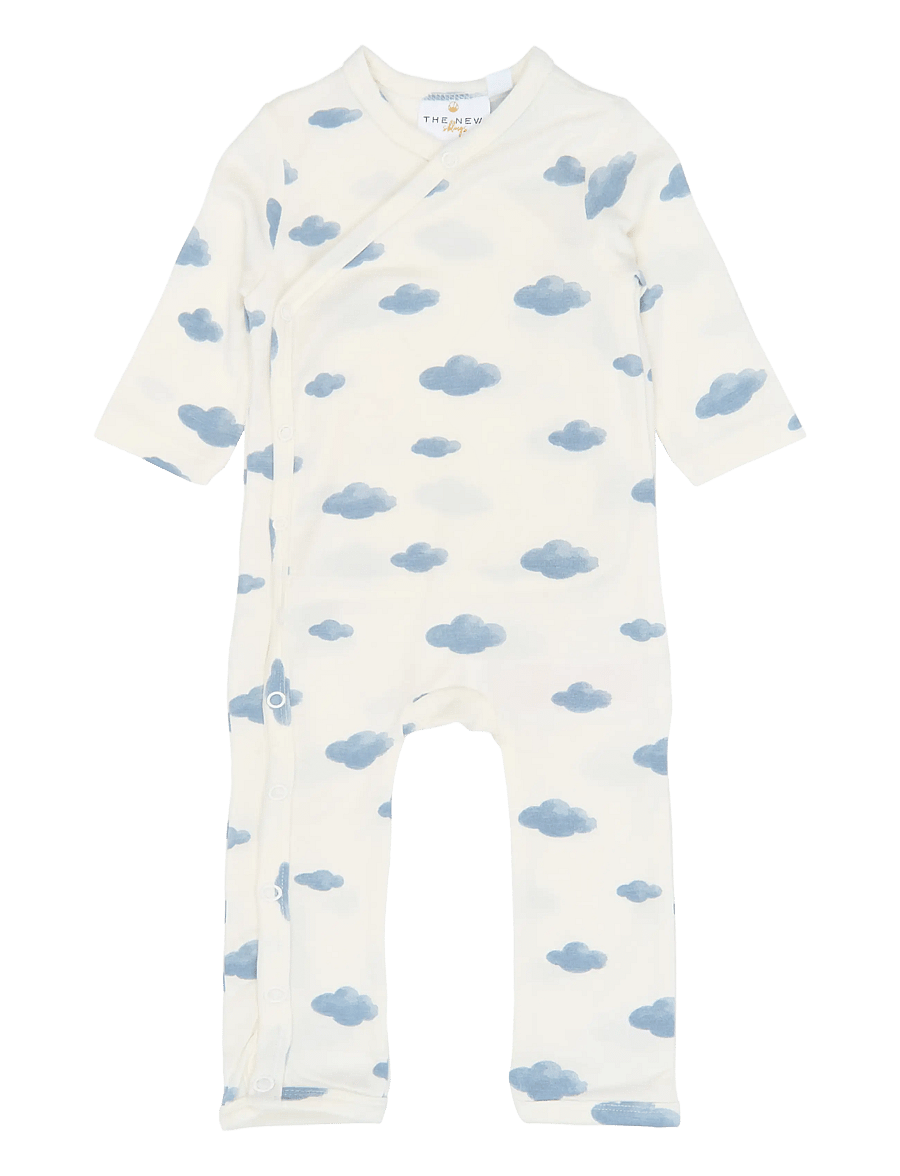 The New - TNSBVireo L_S Modal Wrap Jumpsuit - buksedragter - gardenia aop - 1