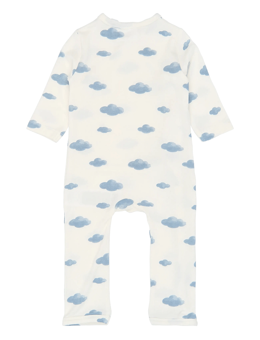 The New - TNSBVireo L_S Modal Wrap Jumpsuit - buksedragter - gardenia aop - 2