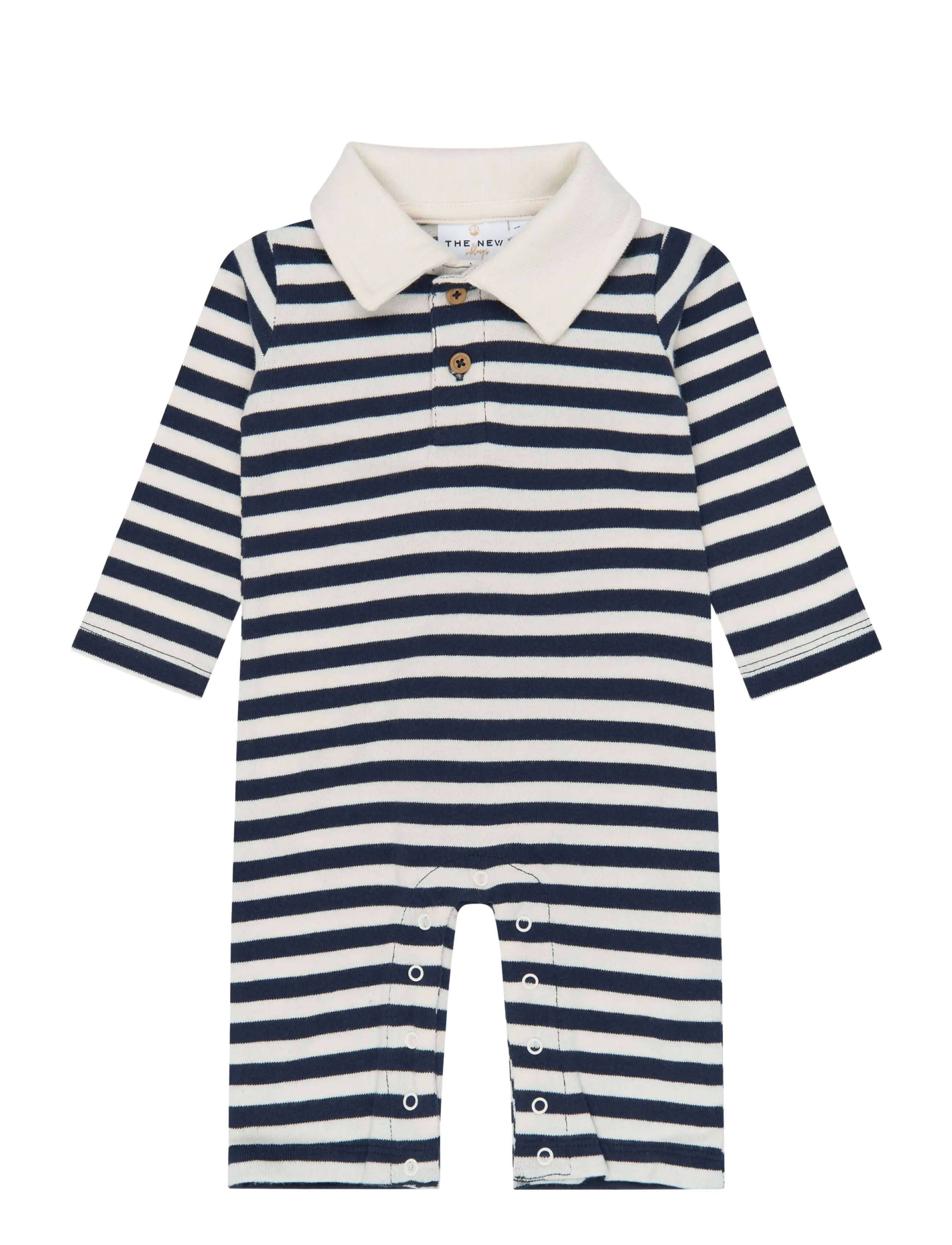 The New TNSBVolker L_S Polo Jumpsuit - Baby 44-92 - NAVY BLAZER STRIPED / navy