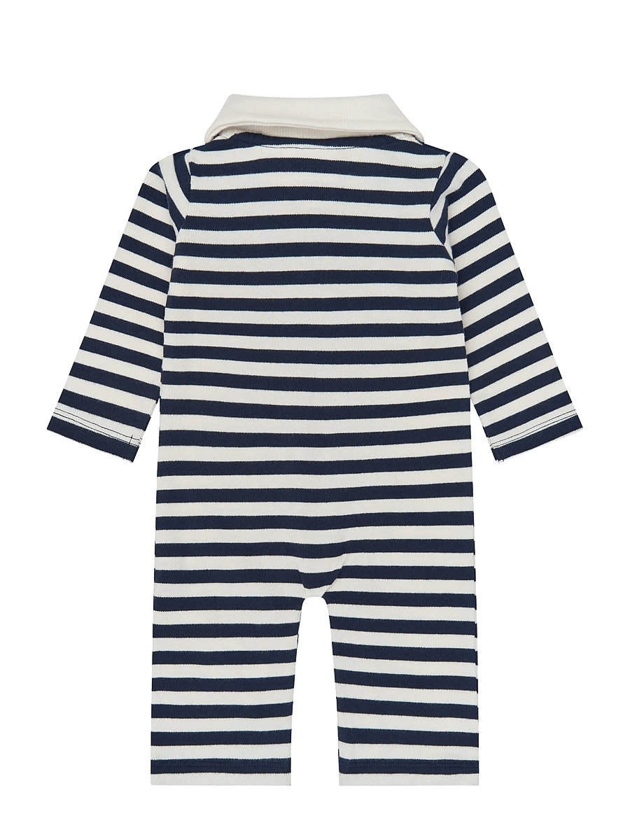 The New - TNSBVolker L_S Polo Jumpsuit - jumpsuits - navy blazer striped - 2
