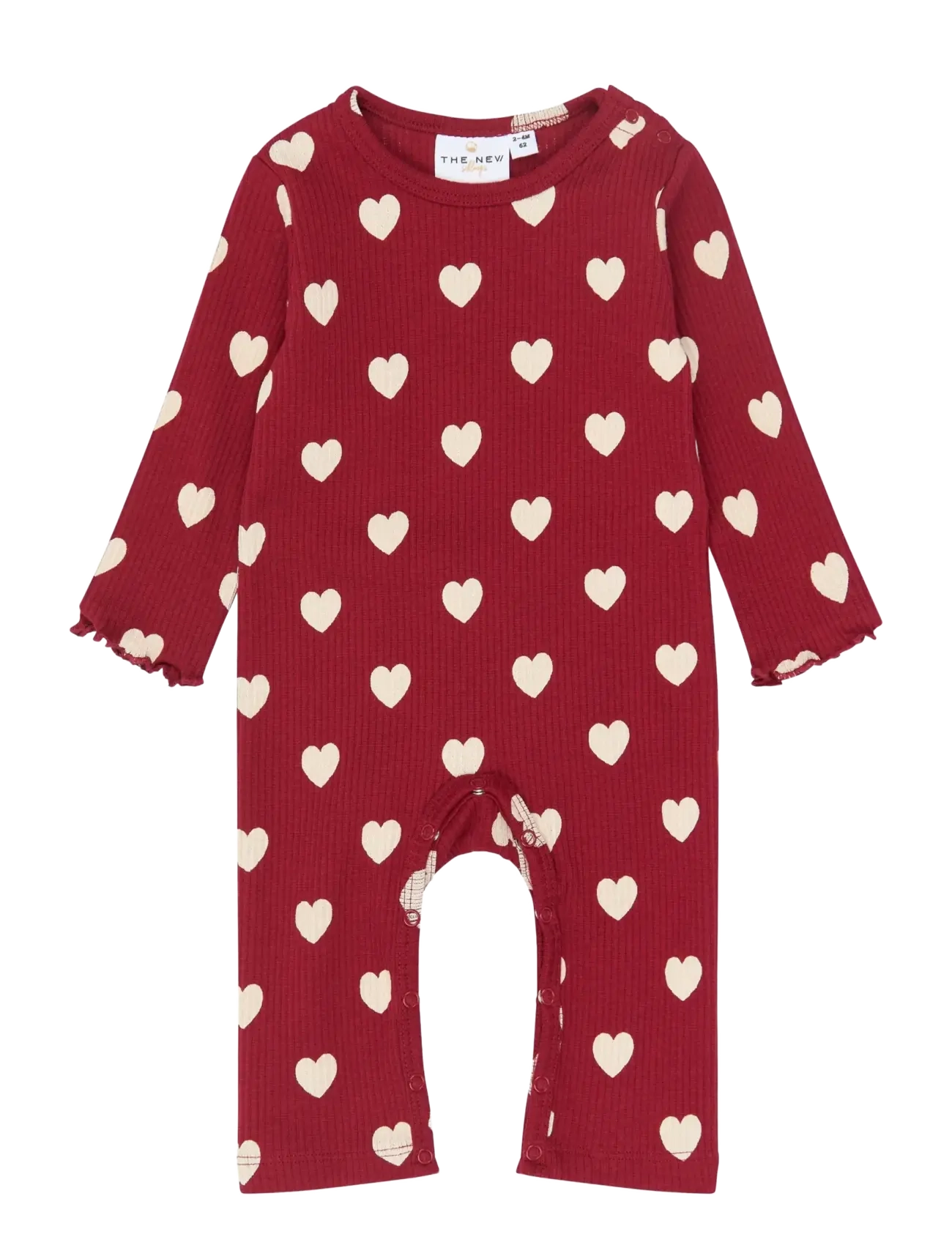 The New TNSBHoliday Red Heart L_S Rib Jumps - Kombinesoonid - RIO RED AOP TN / red