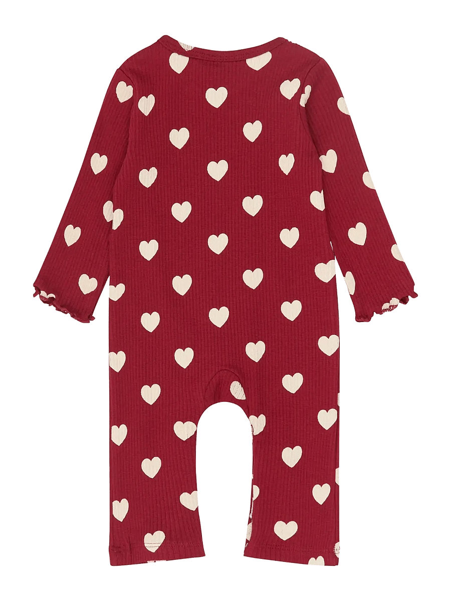 The New - TNSBHoliday Red Heart L_S Rib Jumps - kombinesoonid - rio red aop tn - 2