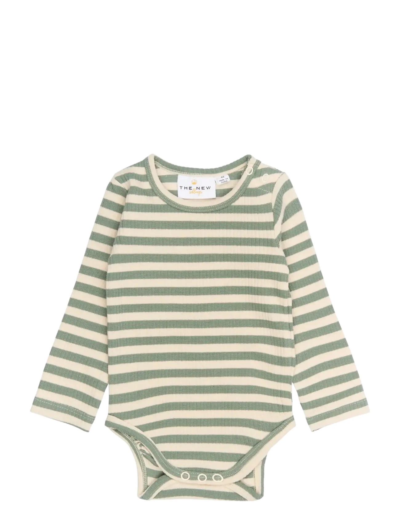 The New TNSBFro L_S Rib Body - Långärmade bodies - LILY PAD STRIPED / green