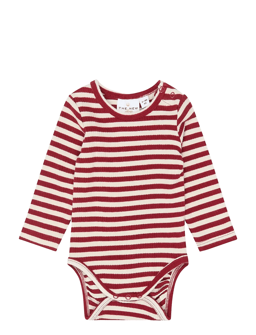 The New - TNSBFro L_S Rib Body - langärmelige bodys - rio red striped tn - 0