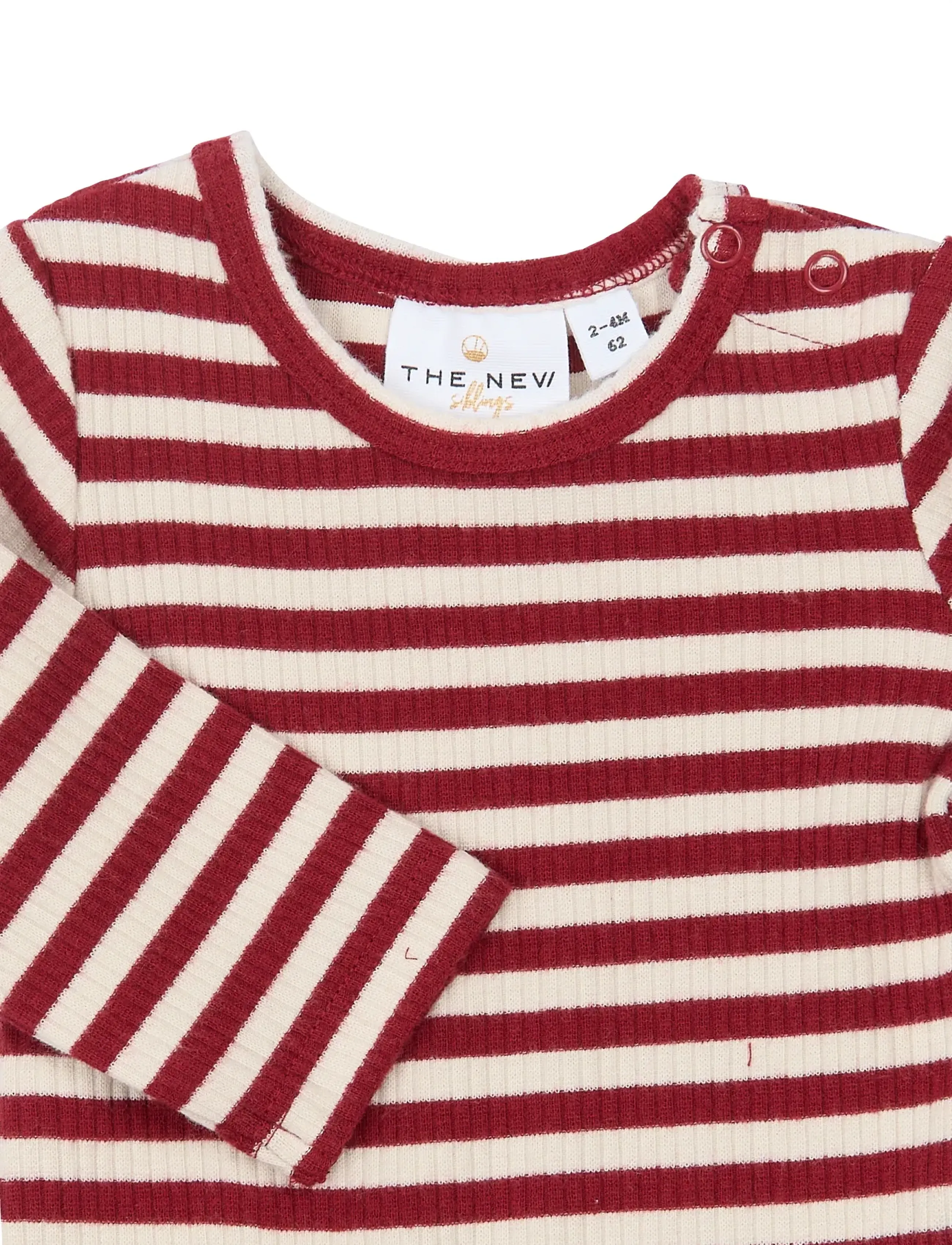 The New - TNSBFro L_S Rib Body - langärmelige bodys - rio red striped tn - 2