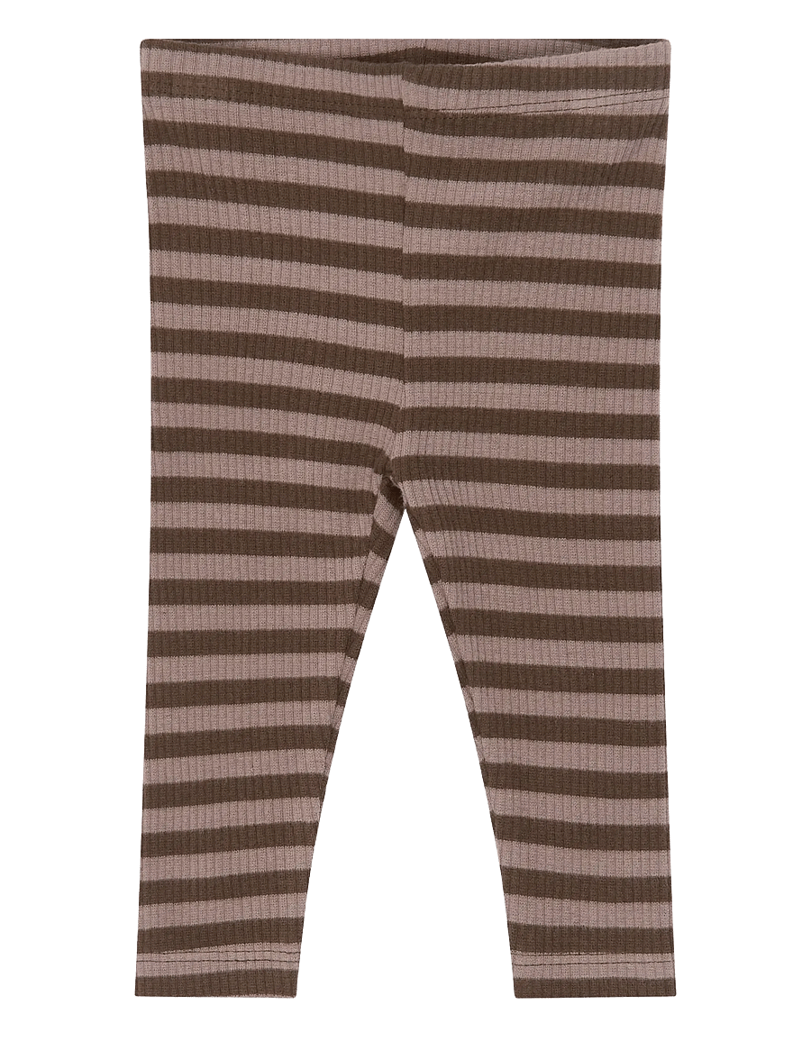 The New - TNSBFro Rib Leggings - leggings - chestnut striped - 1