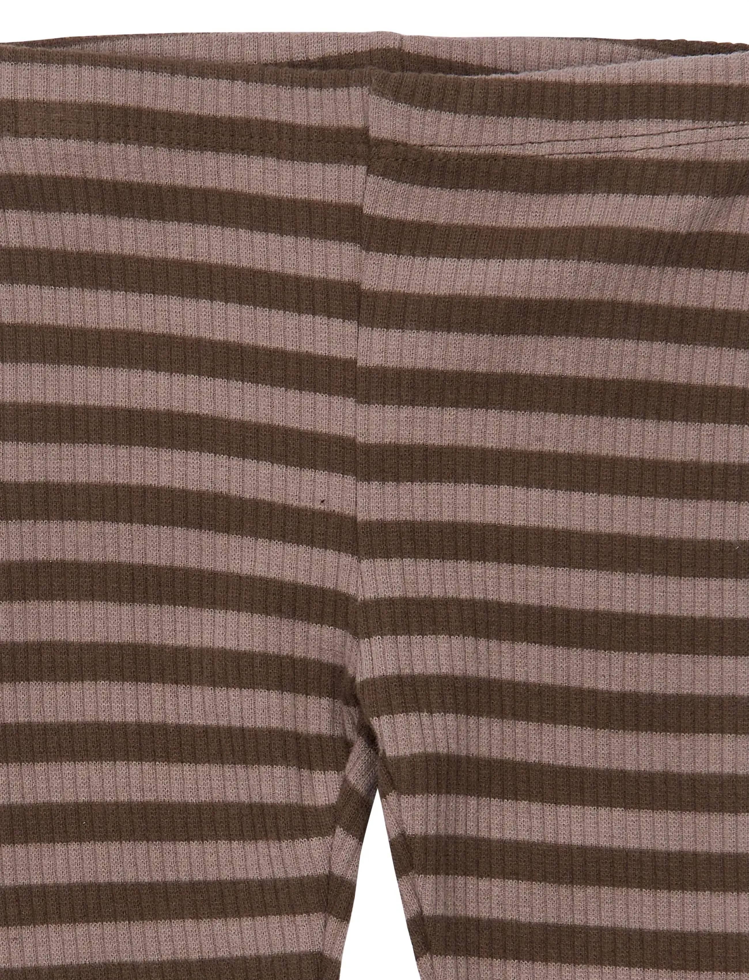 The New - TNSBFro Rib Leggings - leggings - chestnut striped - 3