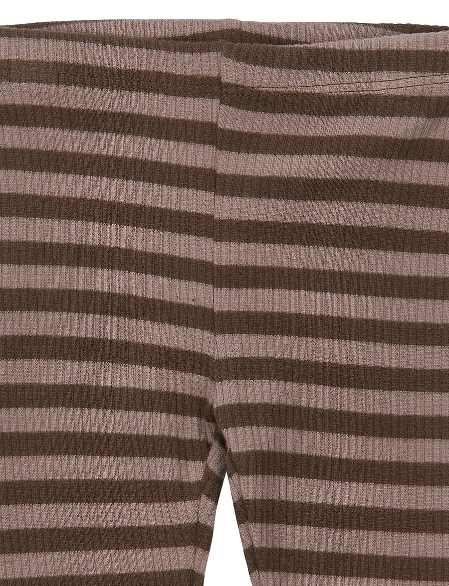 The New - TNSBFro Rib Leggings - leggings - chestnut striped - 3