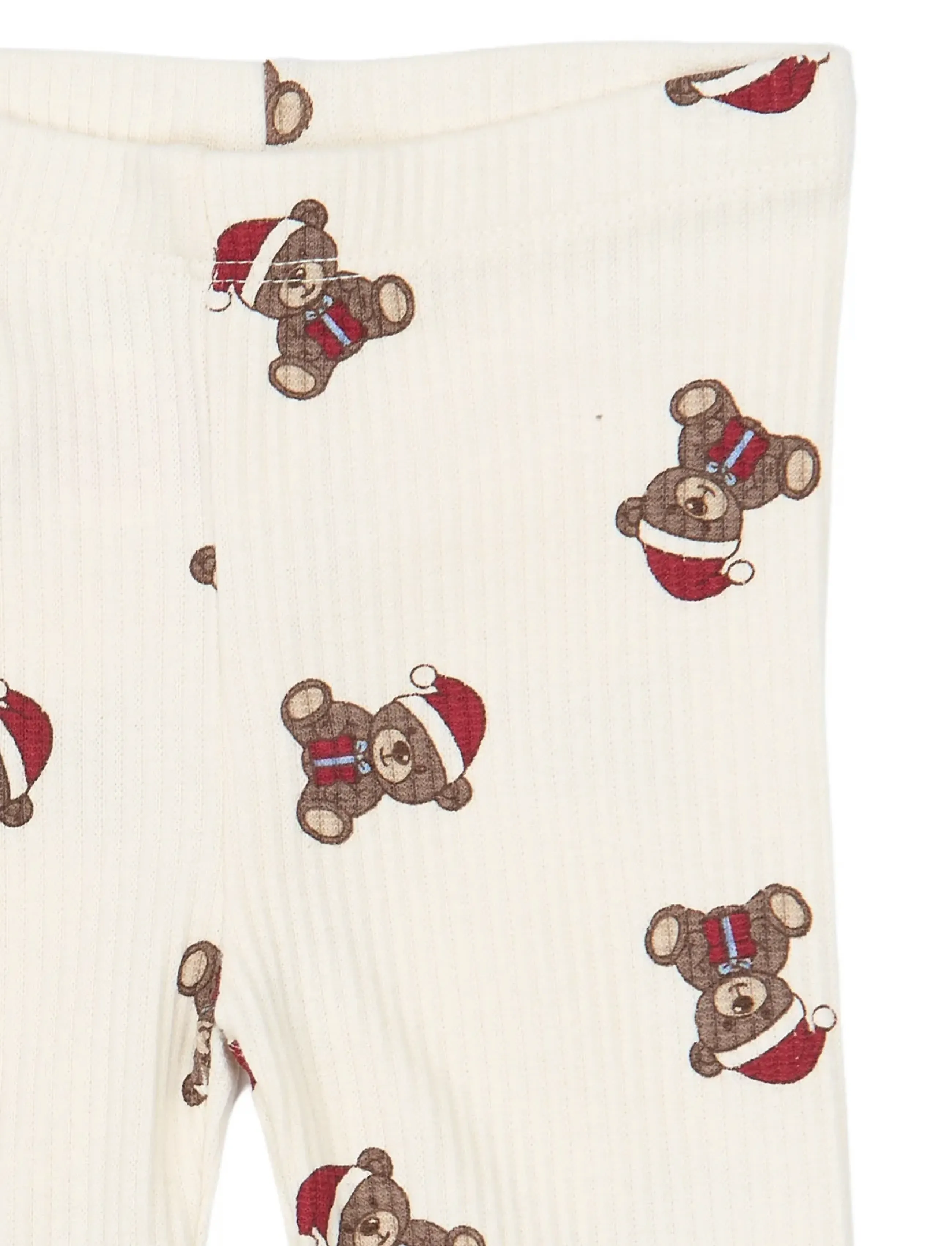 The New - TNSBHoliday Teddy Rib Leggings - leggings - gardenia aop - 3