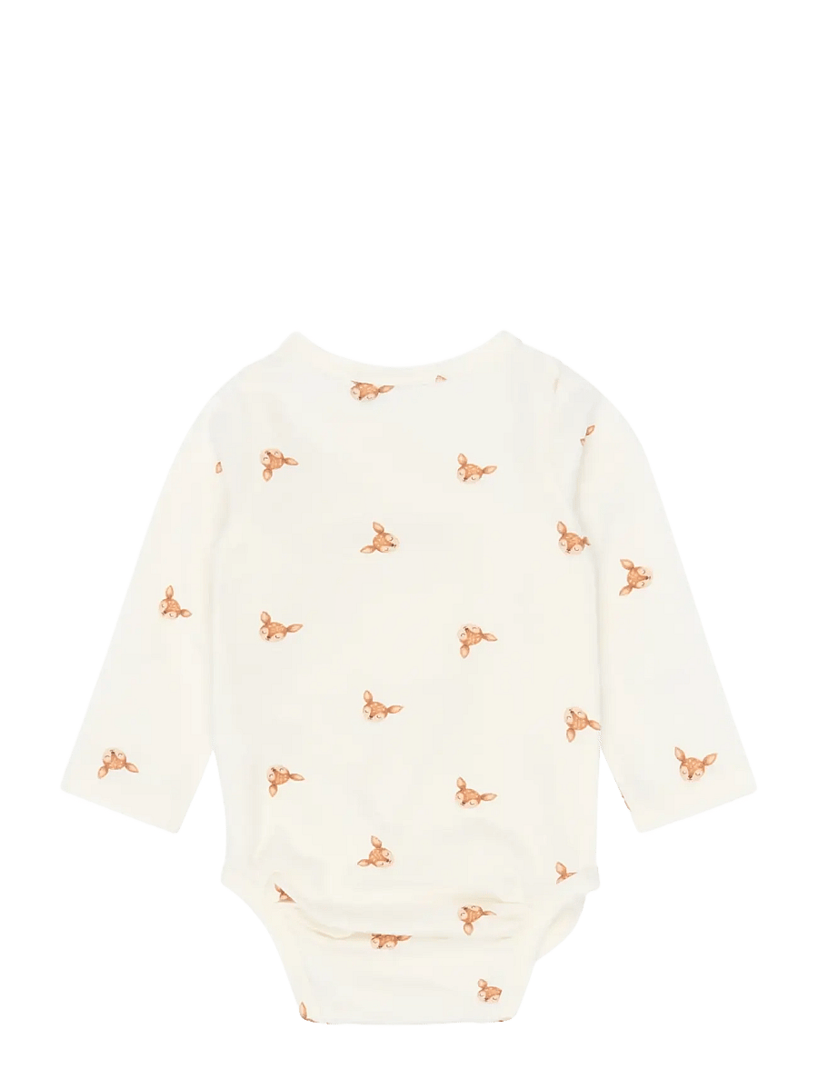 The New - TNSBYeer L_S Wrap Body - långärmade bodies - gardenia aop - 2
