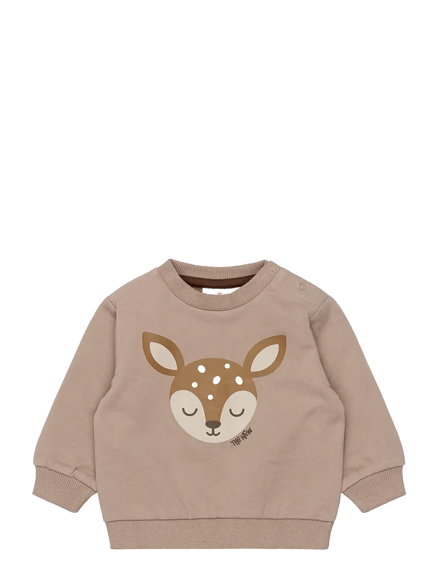 The New - TNSBYlk Sweatshirt - dressipluusid - taupe gray tn - 1
