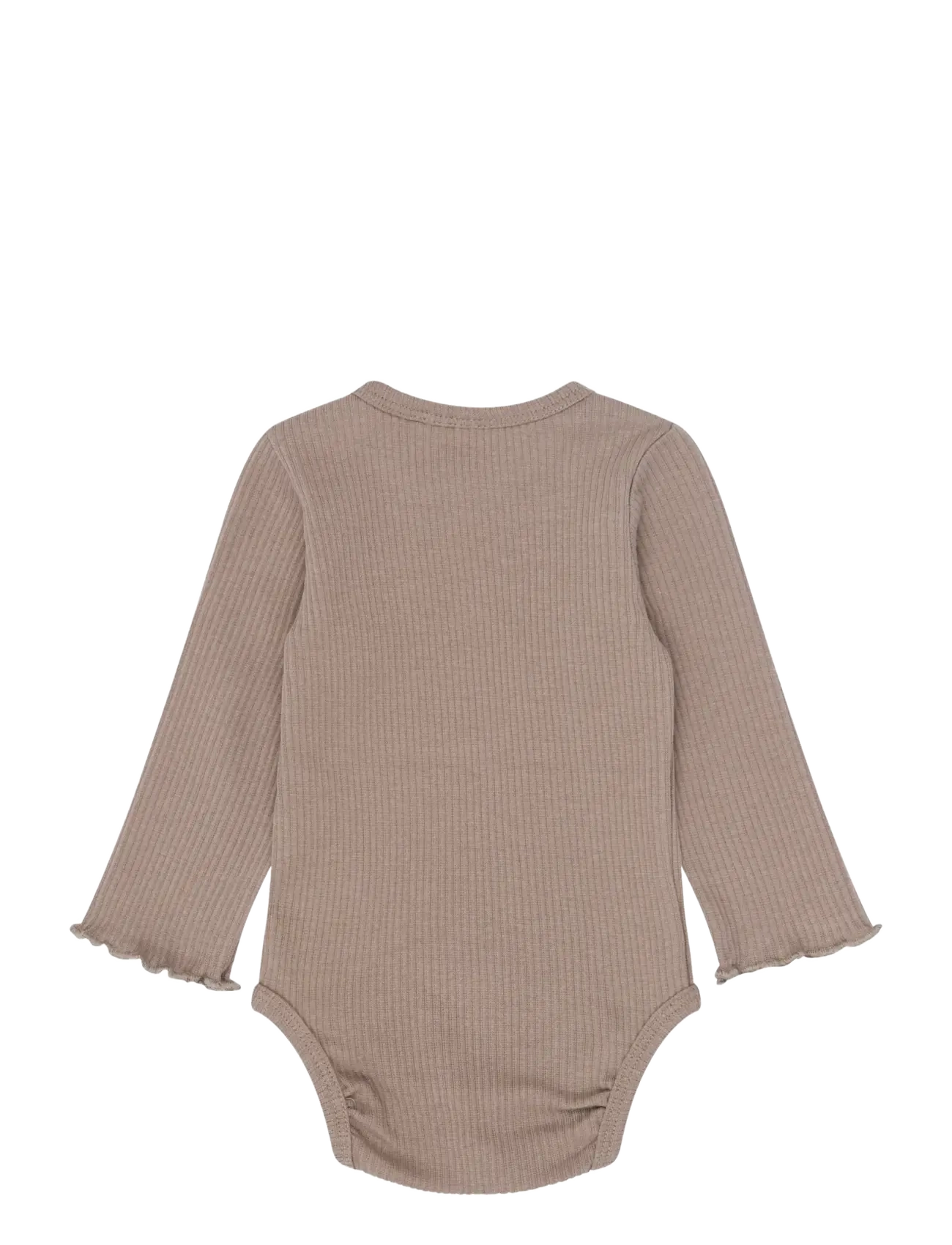The New - TNSBYanni L_S Rib Body - long-sleeved bodies - taupe gray tn - 1