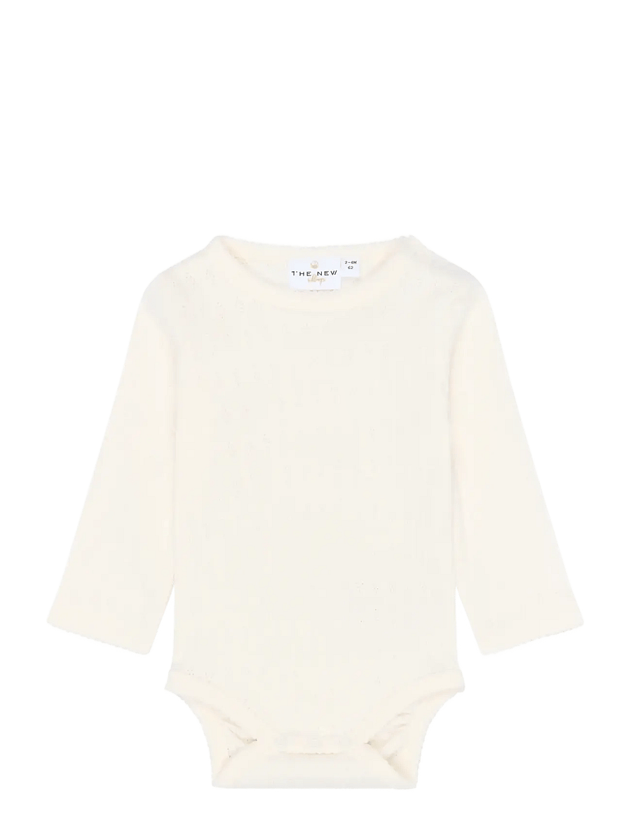The New - TNSBYsabelle L_S Pointelle Body - långärmade bodies - gardenia - 0