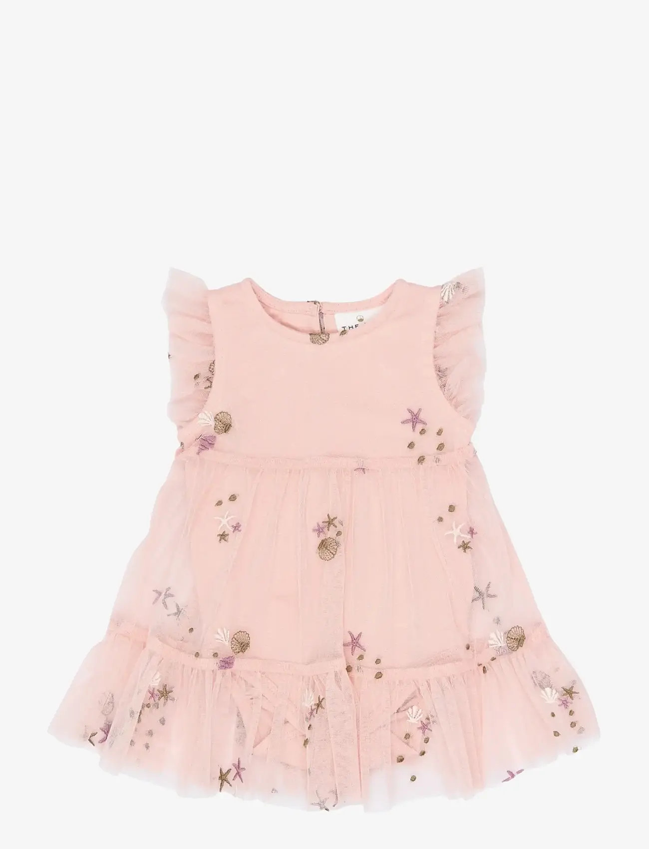 The New - TNSBTulla S_L Bodydress - Ærmeløse babykjoler - peach whip emb - 0