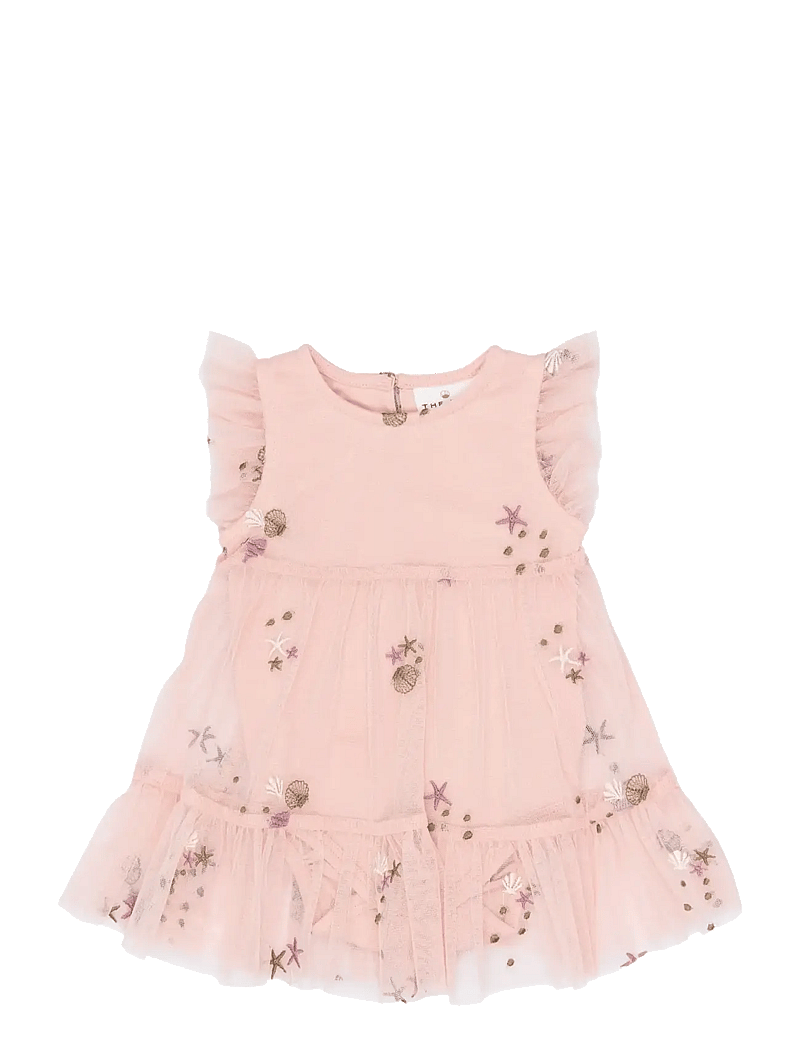 The New - TNSBTulla S_L Bodydress - Ærmeløse babykjoler - peach whip emb - 0