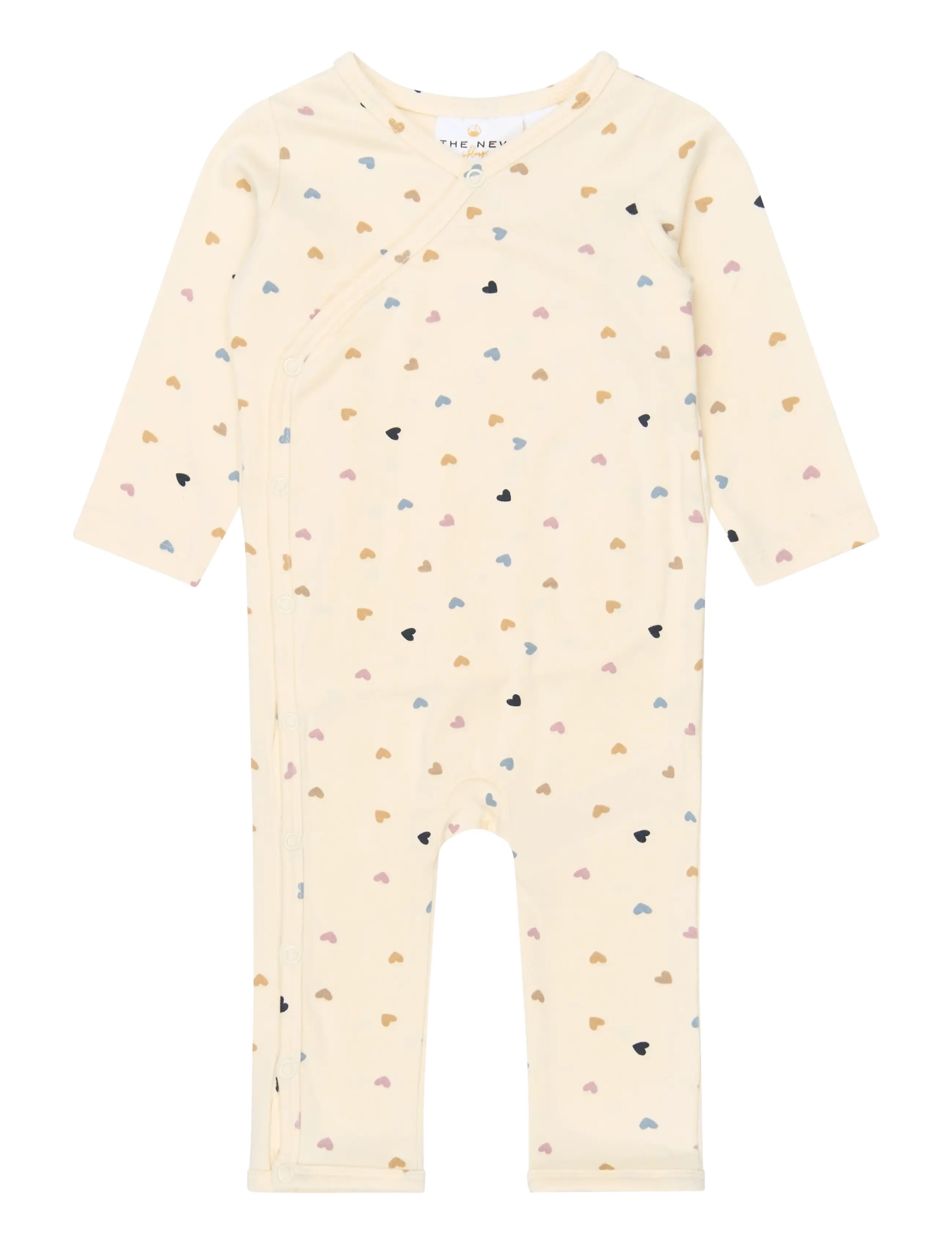 The New TNSBViola L_S Wrap Modal Jumpsuit - Baby 44-92 - GARDENIA AOP / cream