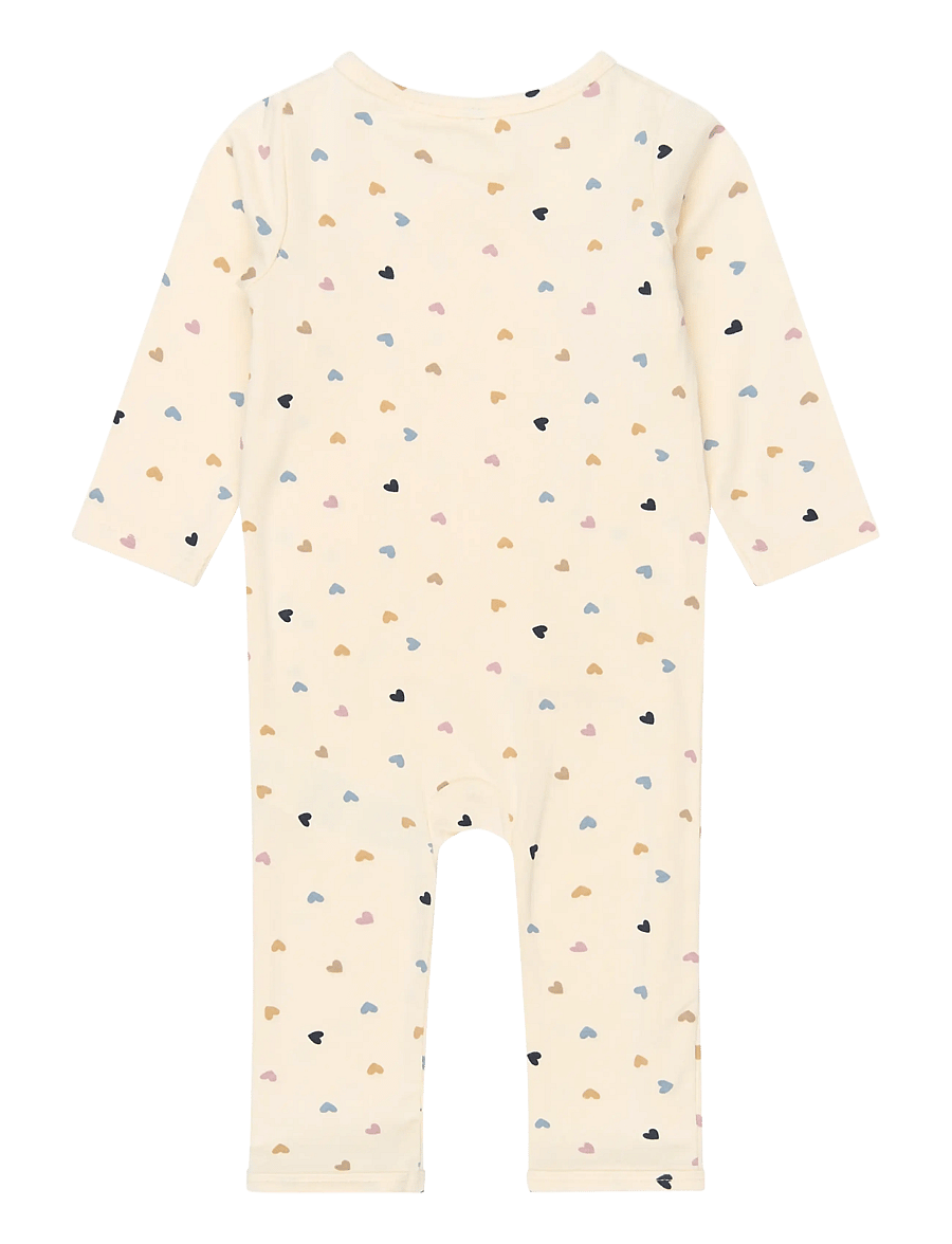 The New - TNSBViola L_S Wrap Modal Jumpsuit - jumpsuits - gardenia aop - 1