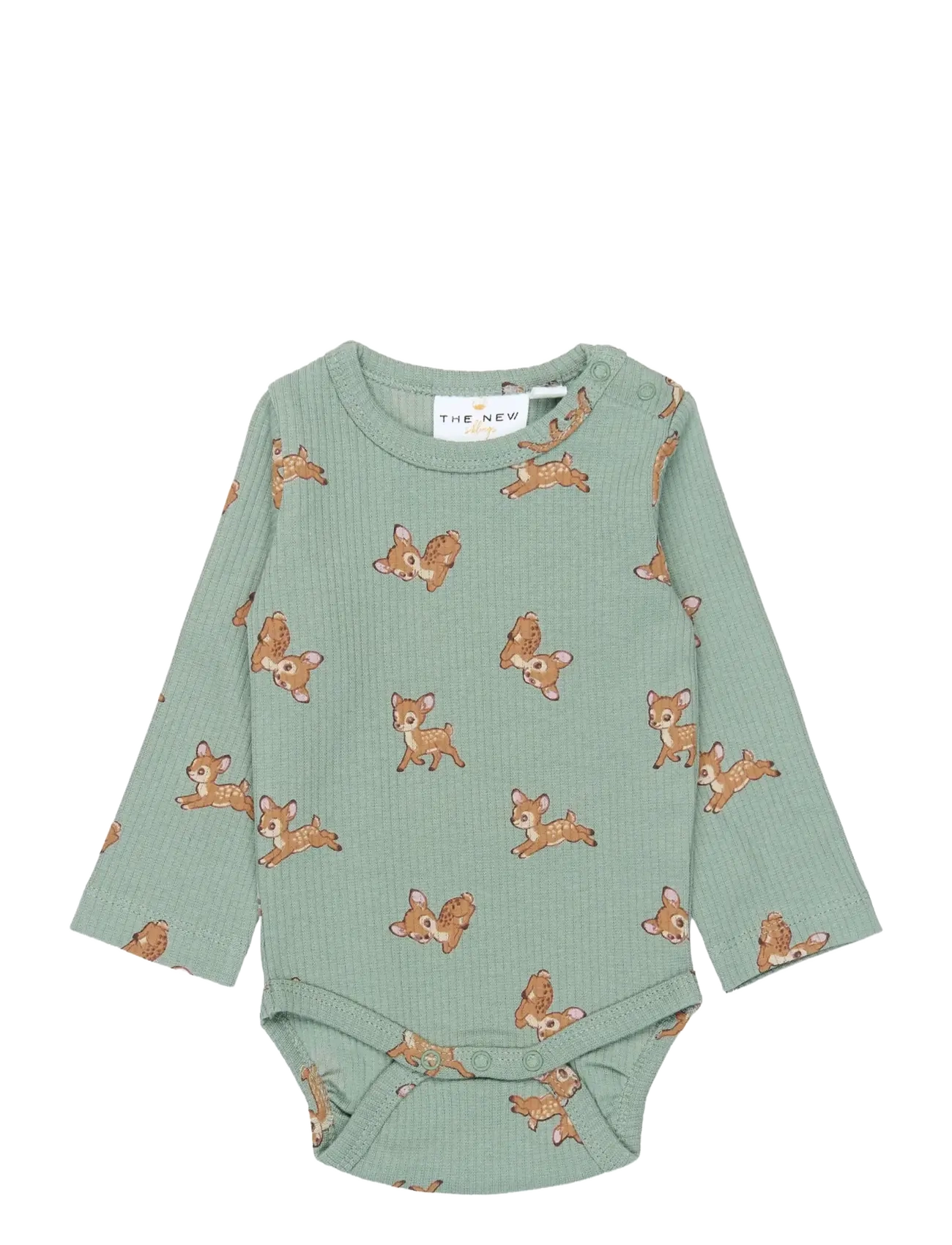 The New TNSBYambu L_S Rib Body - Långärmade bodies - LILY PAD AOP / green