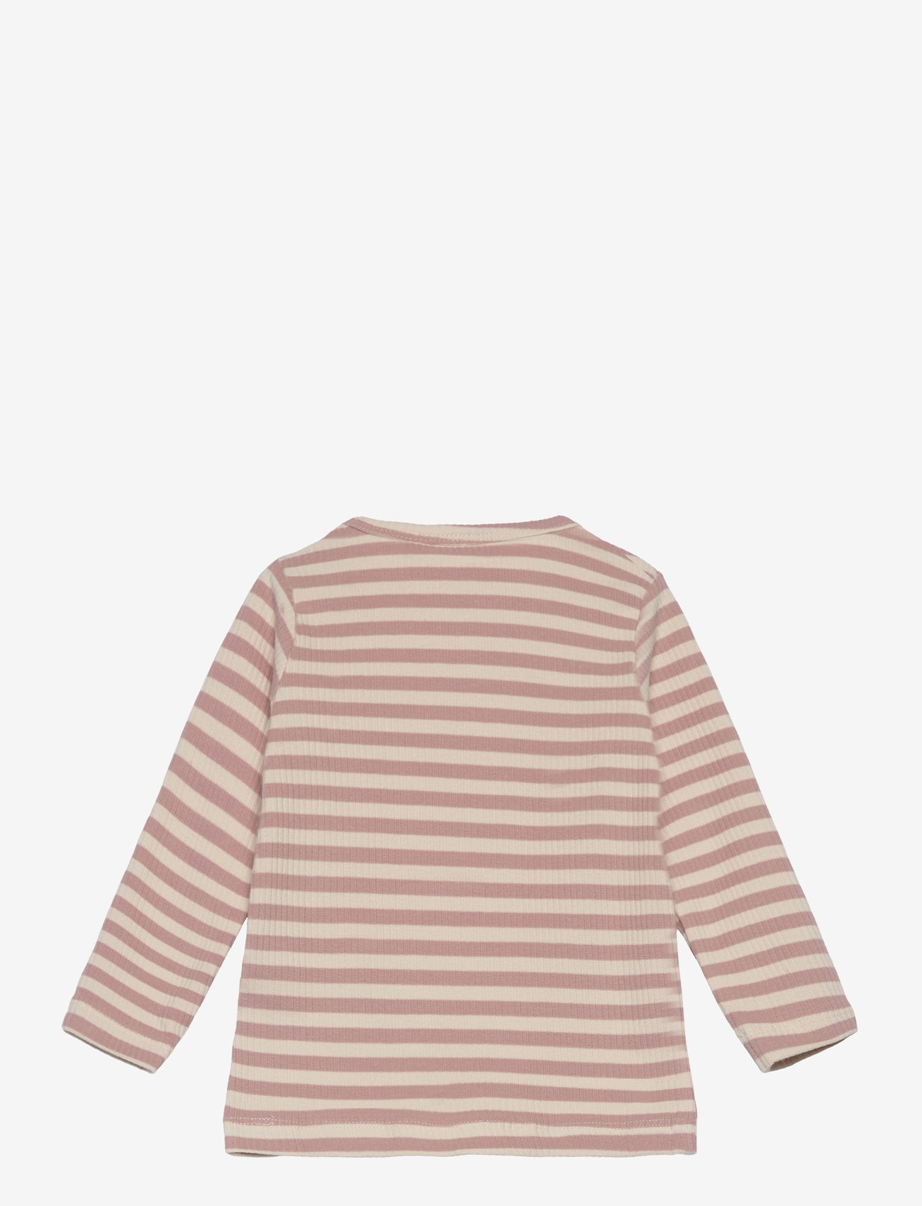 The New - TNSTFro Uni L_S Rib Tee - adobe rose striped - 1