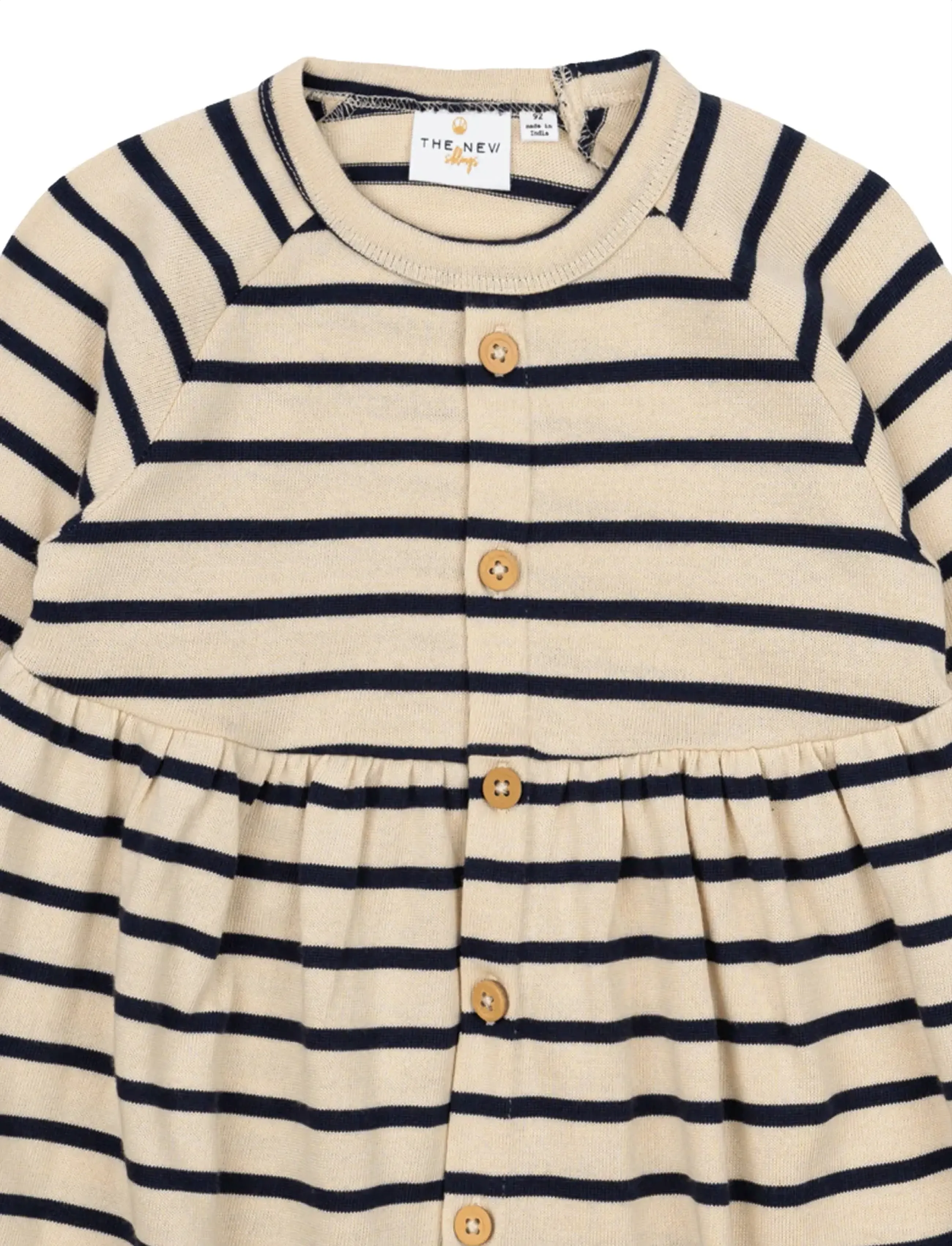 The New - TNSTNat L_S Dress - langærmede hverdagskjoler - mood indigo striped - 2