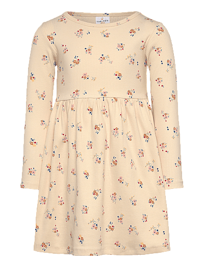The New TNSTNaya L_S Rib Dress - Baby 0 bis 2 Jahren - WHITE SWAN AOP / beige