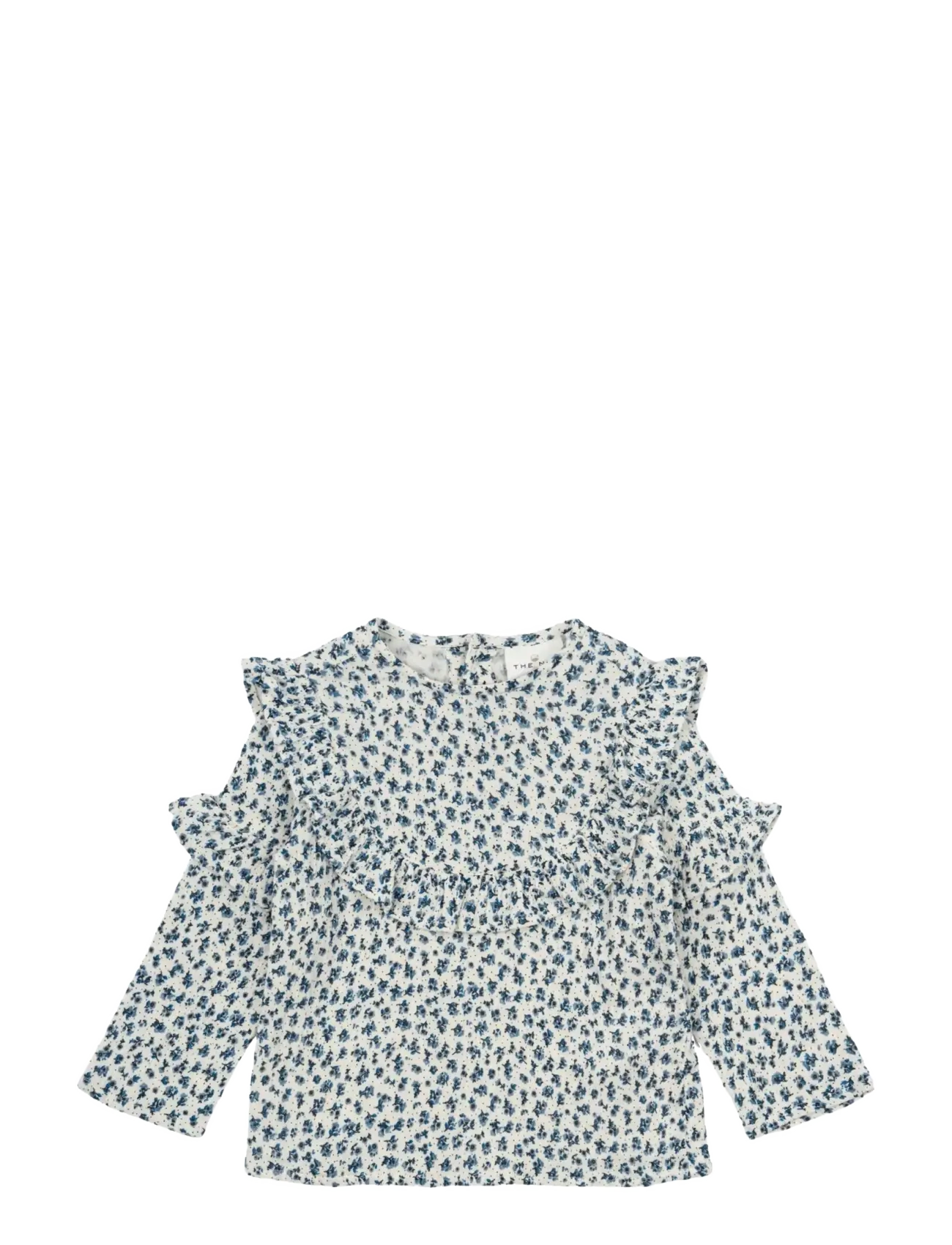 The New TNSTNikita L_S Top - Bluser & tunikaer - WHITE SWAN AOP / blue