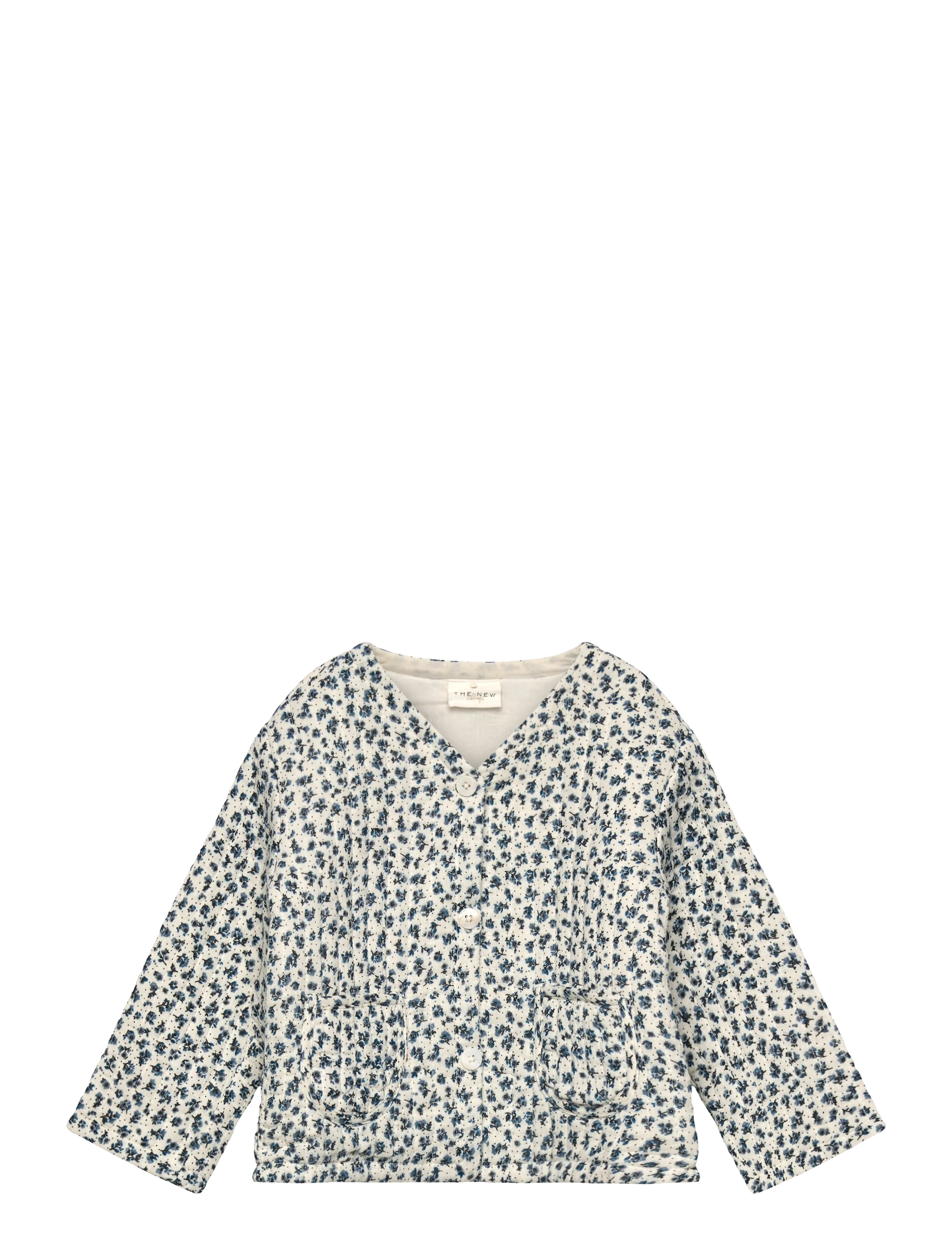 The New TNSTNikita Quilted Jacket - Steppjacken - WHITE SWAN AOP / blue
