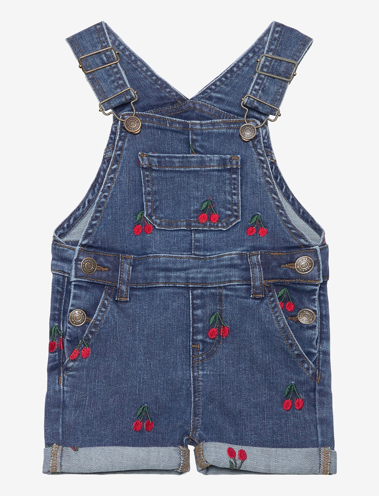 The New - TNSTNayla Short Denim Dungarees - light blue denim emb - 0