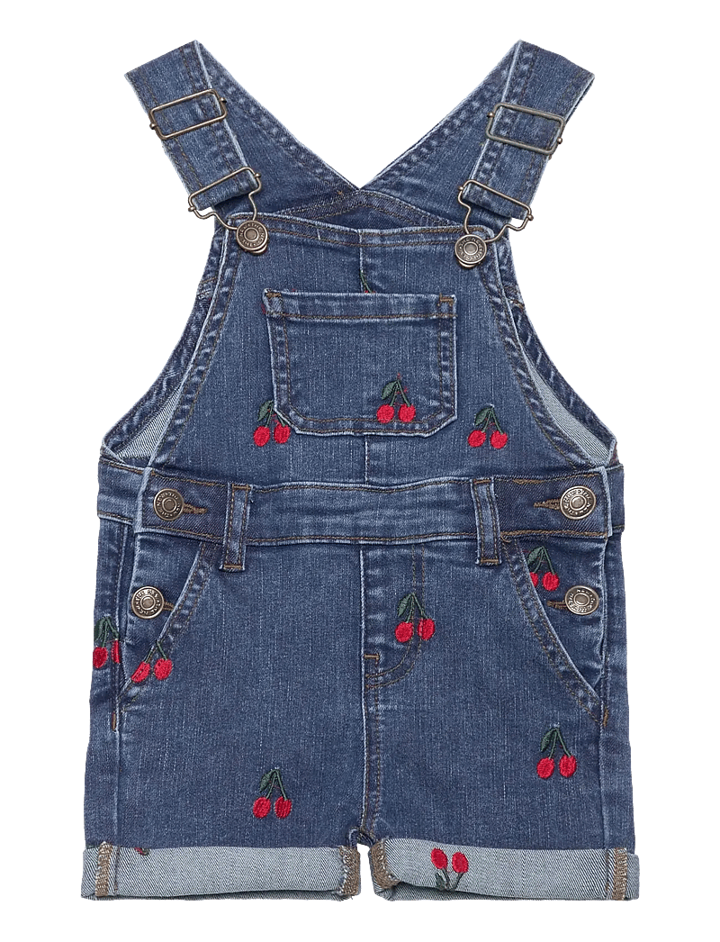 The New - TNSTNayla Short Denim Dungarees - dungarees - light blue denim emb - 0