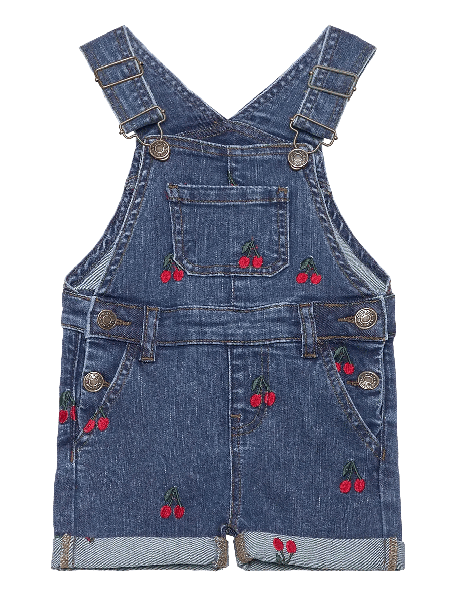 The New - TNSTNayla Short Denim Dungarees - light blue denim emb - 0