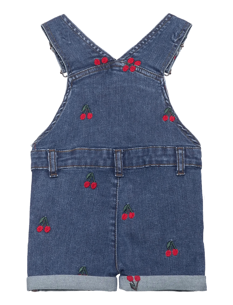 The New - TNSTNayla Short Denim Dungarees - light blue denim emb - 1