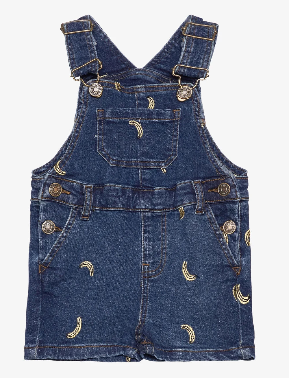 The New - TNSTOtis Short Denim Dungarees - ogrodniczki - medium blue denim emb - 1
