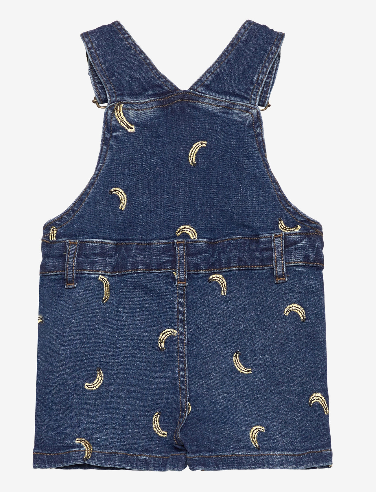 The New - TNSTOtis Short Denim Dungarees - ogrodniczki - medium blue denim emb - 2