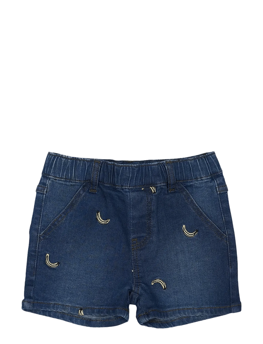 The New - TNSTOtis Denim Shorts - denimshorts - medium blue denim emb - 0