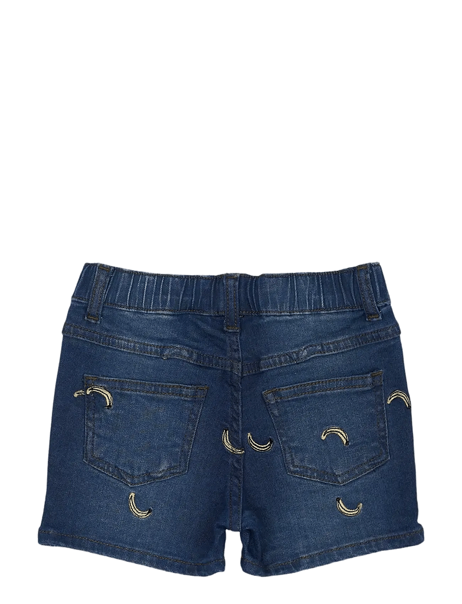 The New - TNSTOtis Denim Shorts - denimshorts - medium blue denim emb - 1
