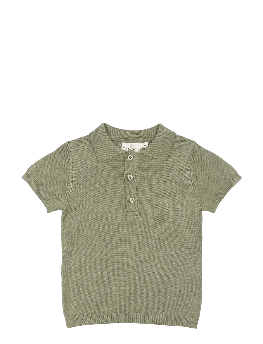 The New - TNSTOlivio S_S Knit Polo - tea - 0