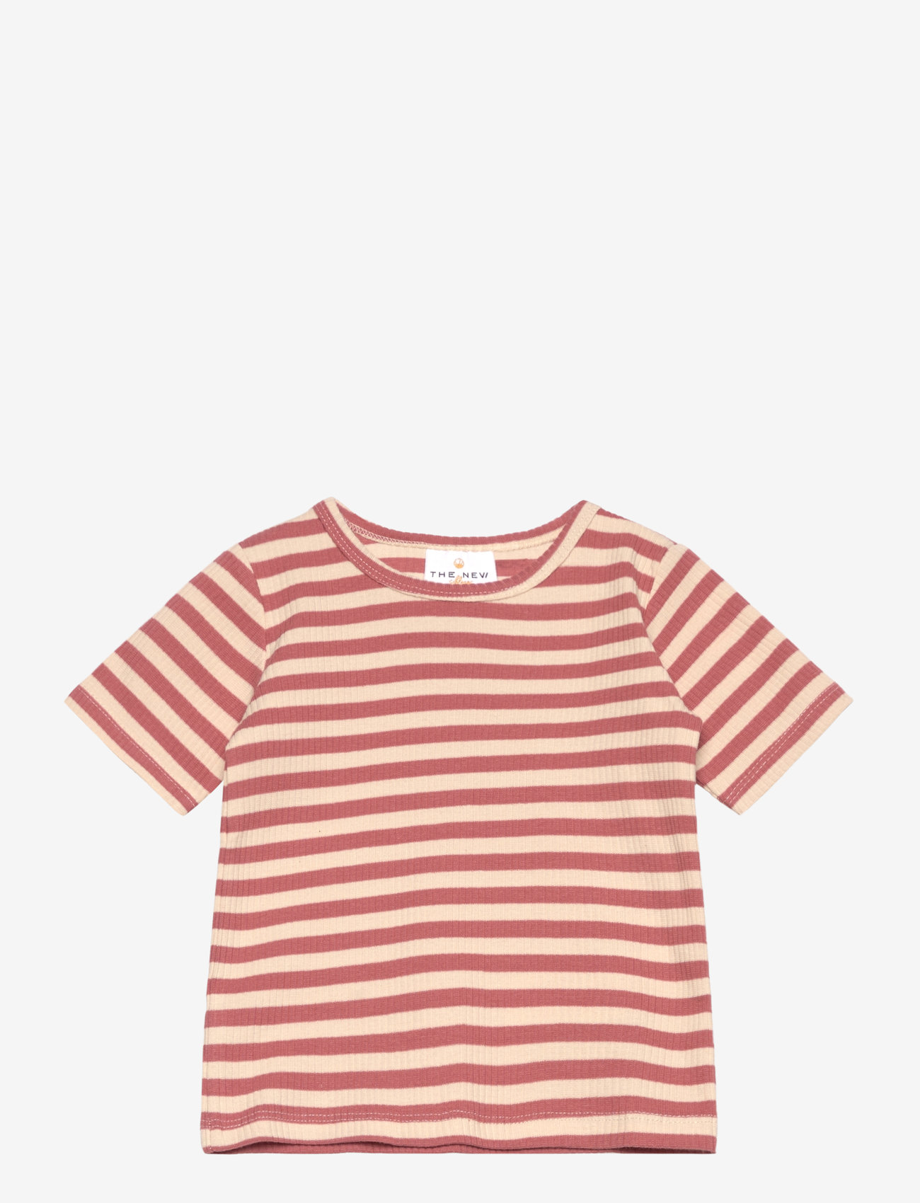 The New - TNSTFro Uni S_S Tee - herbstliche kleidung - old rose striped - 0