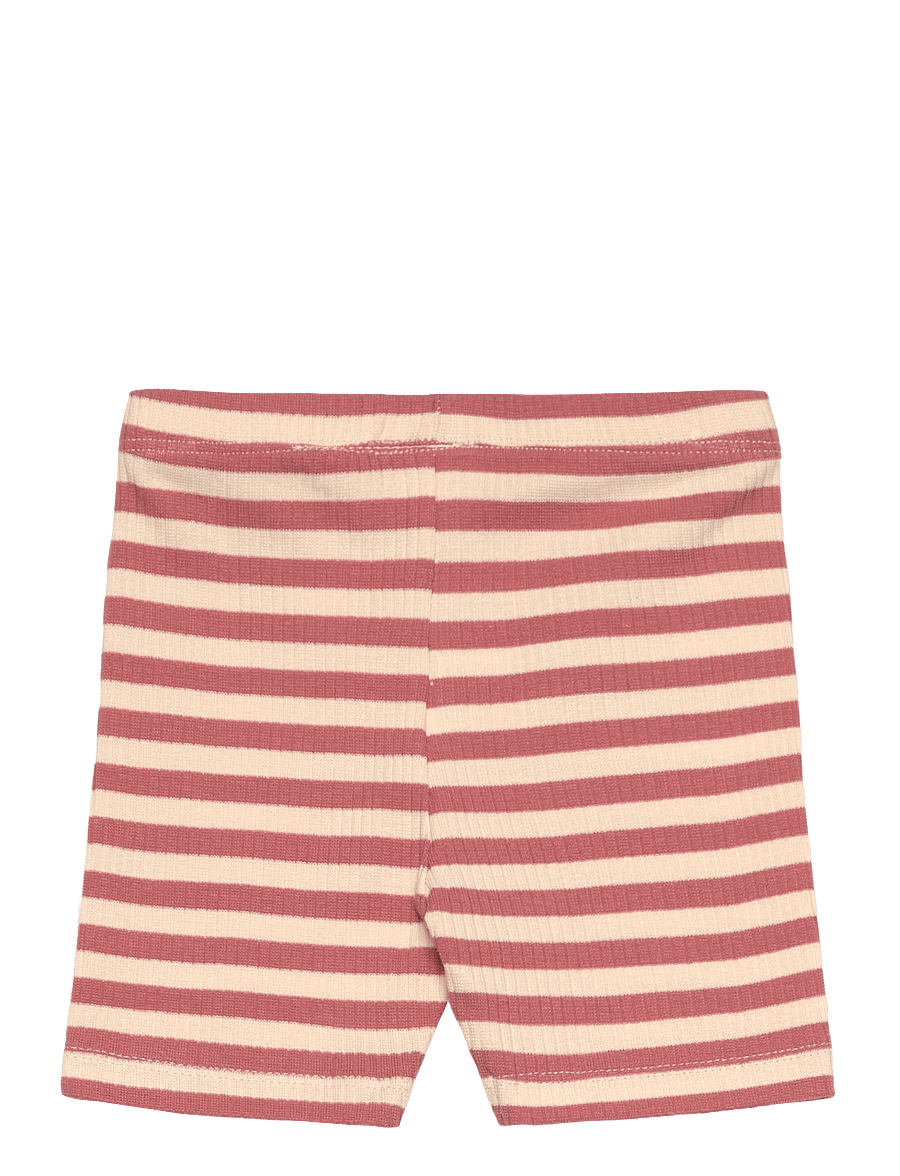 The New - TNSTFro Uni Tight Rib Shorts - casual shorts - old rose striped - 1