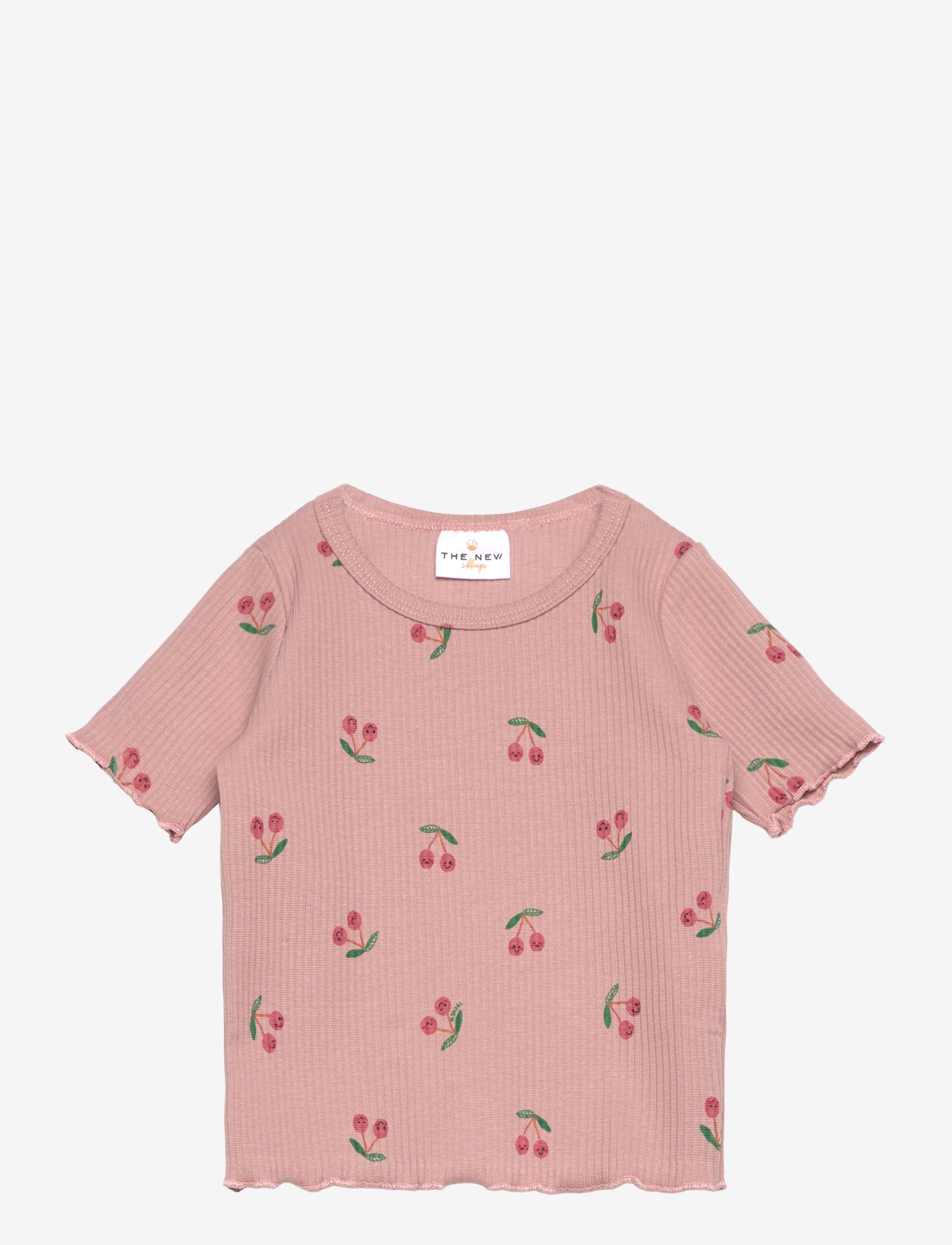 The New - TNSTOona S_S Rib Tee - adobe rose aop - 0