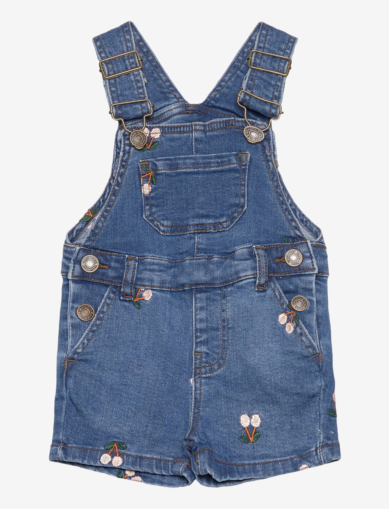 The New - TNSTOvia Short Denim Dungarees - light blue denim emb - 1
