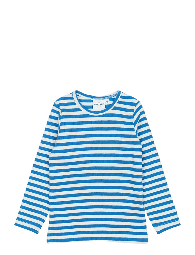 The New - TNSTFro L_S Rib Tee - långärmade t-shirts - campanula striped - 0
