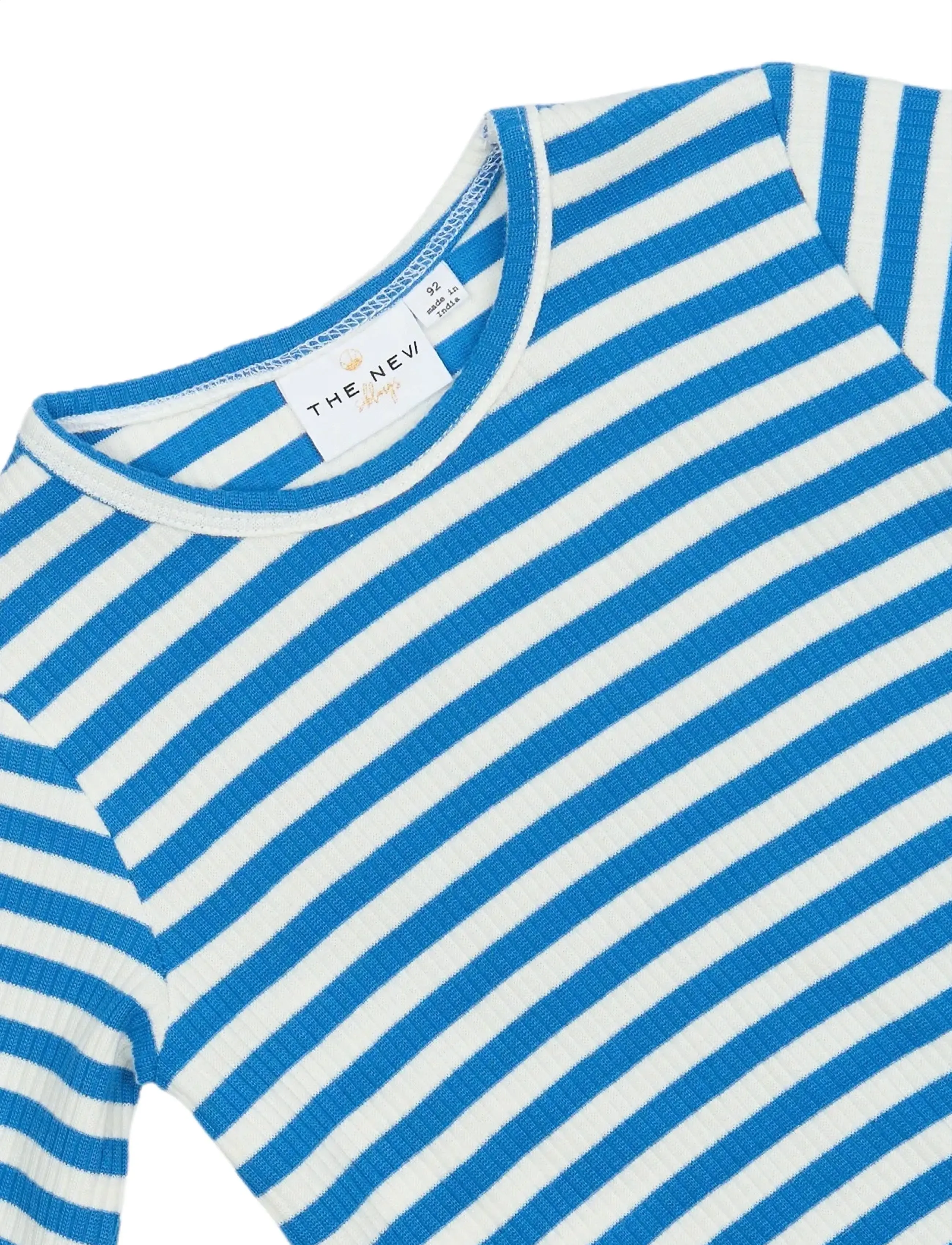 The New - TNSTFro L_S Rib Tee - langærmede t-shirts - campanula striped - 2