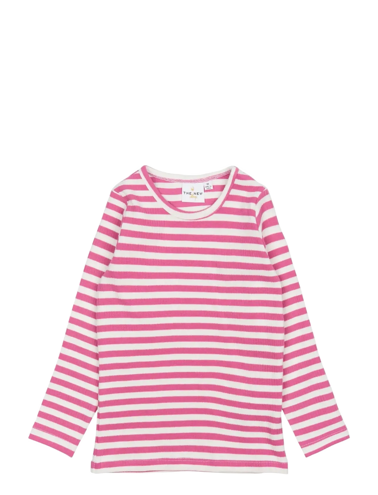 THE NEW Tnstfro L_S Rib Tee Pink - 80 - Kinder