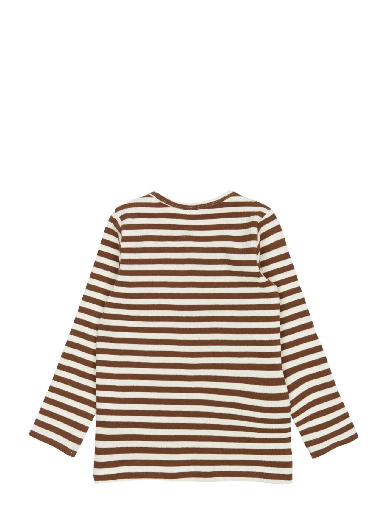The New - TNSTFro L_S Rib Tee - langærmede t-shirts - toffee striped - 2