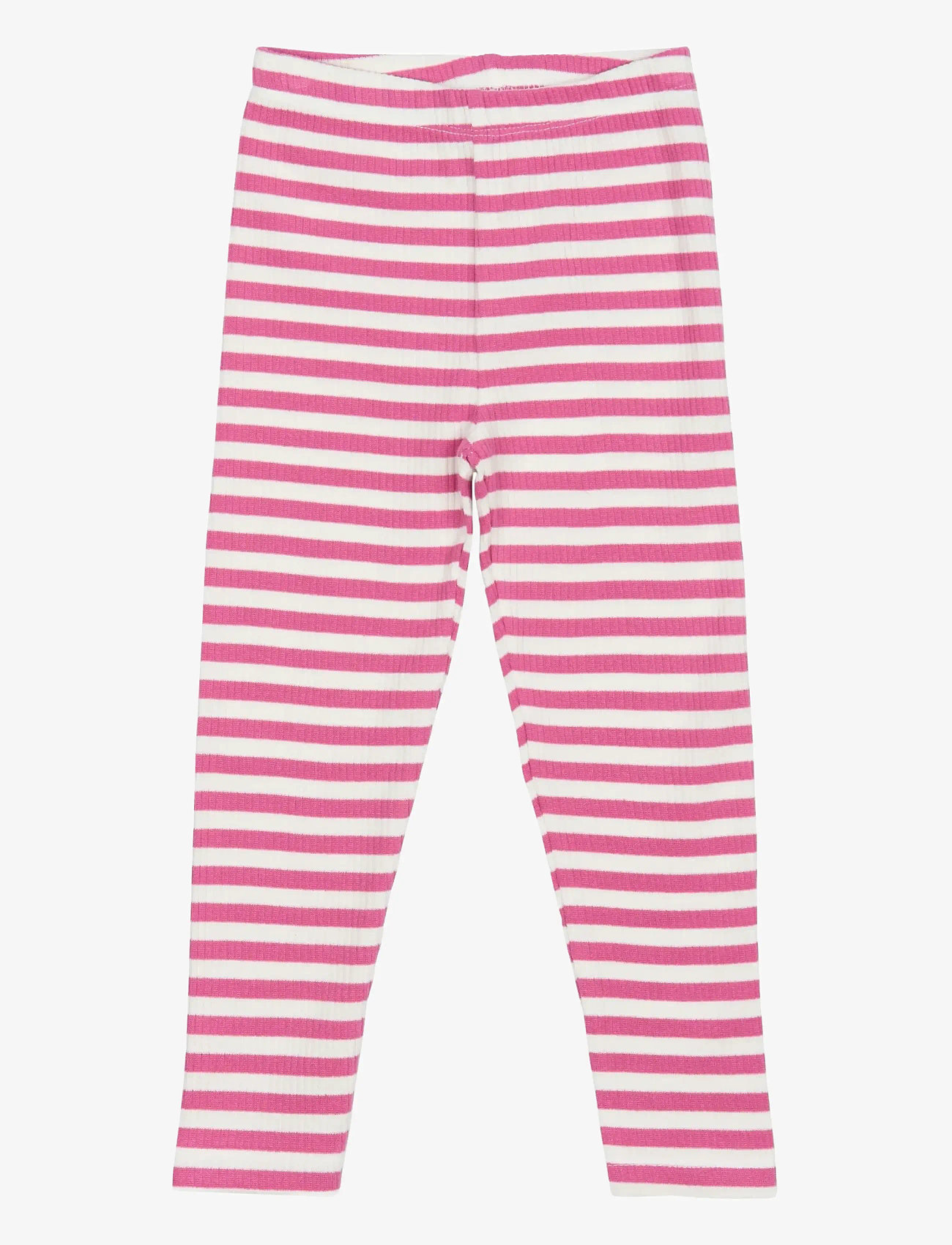 The New - TNSTFro Rib Leggings - retuusid - ibis rose striped - 0