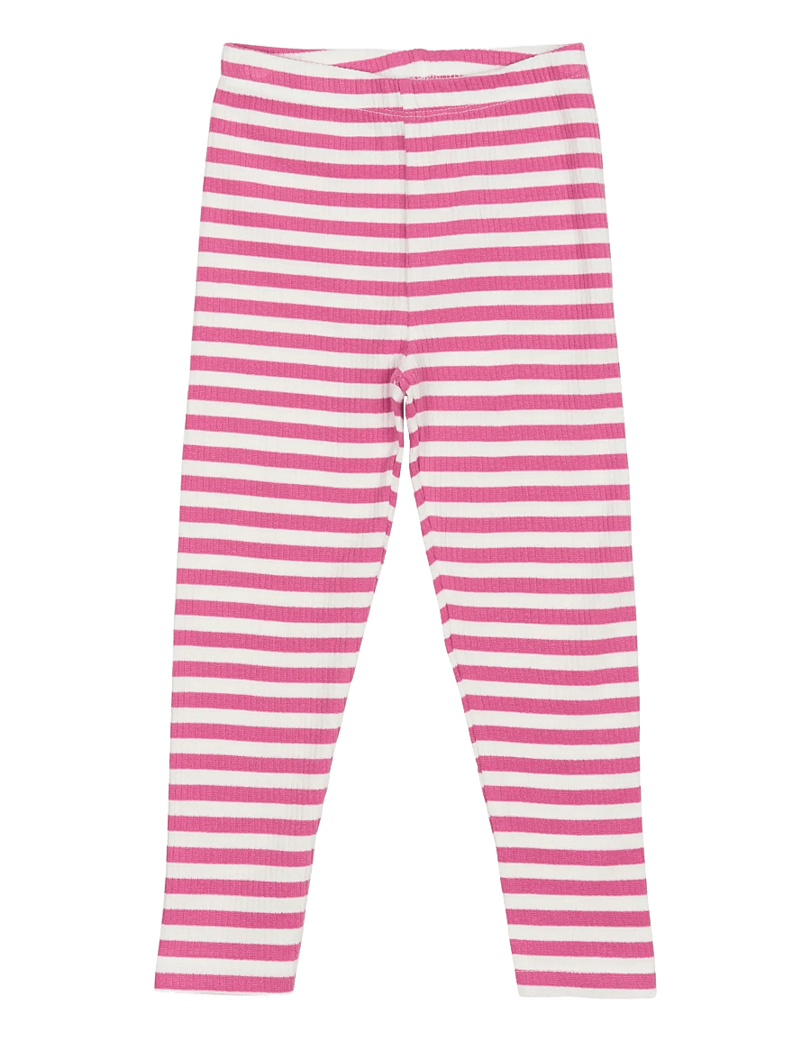 The New - TNSTFro Rib Leggings - leggings - ibis rose striped - 0