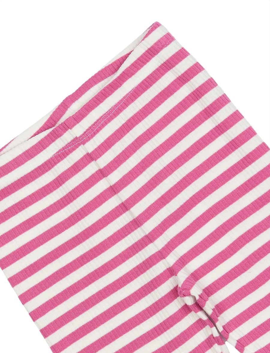 The New - TNSTFro Rib Leggings - leggings - ibis rose striped - 2