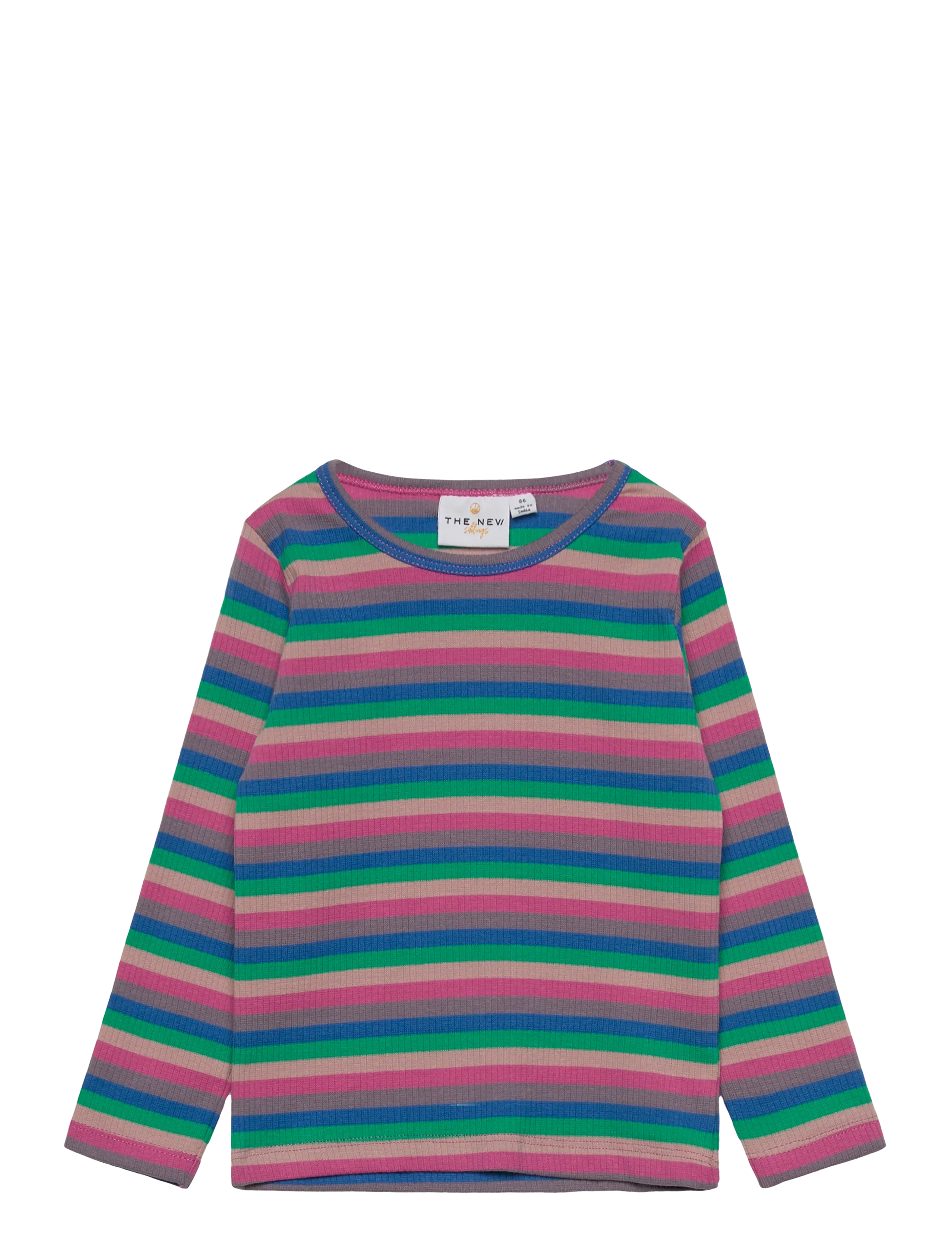 THE NEW Tnstpolly L_S Rib Tee Patterned - 92 - Kinder