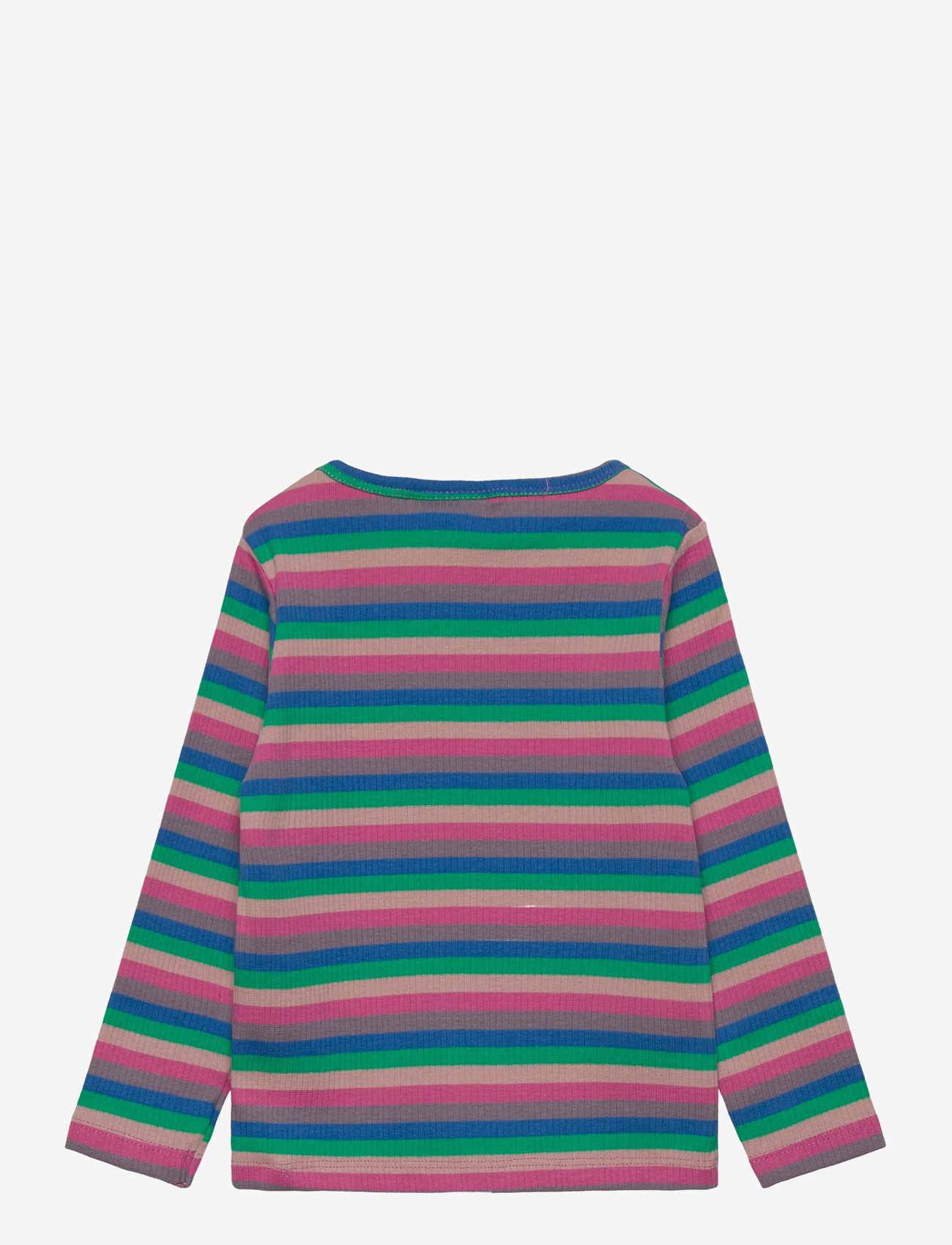 The New - TNSTPolly L_S Rib Tee - langærmede t-shirts - multi striped - 1